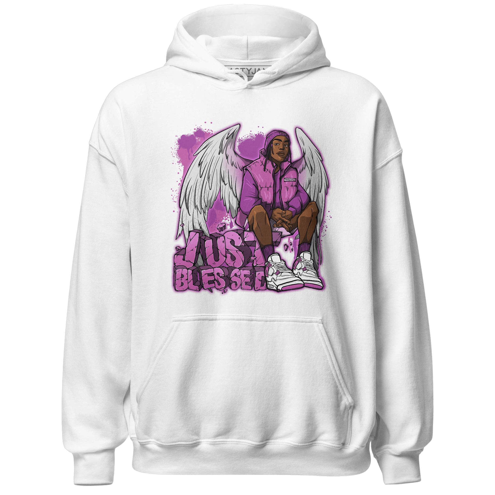 GS Hyper Violet 4s Hoodie Match Just Blessed - NastyJamz