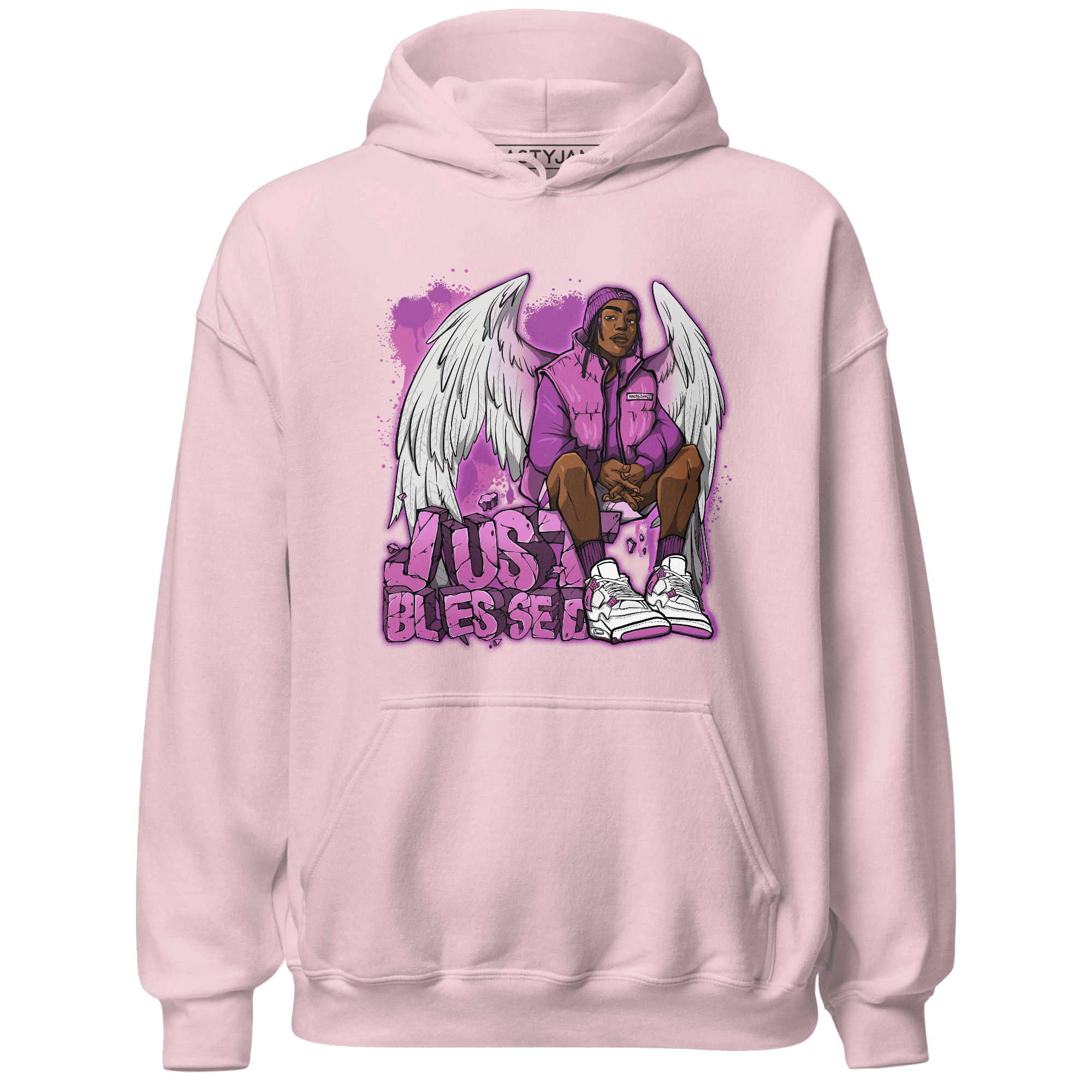 GS Hyper Violet 4s Hoodie Match Just Blessed - NastyJamz