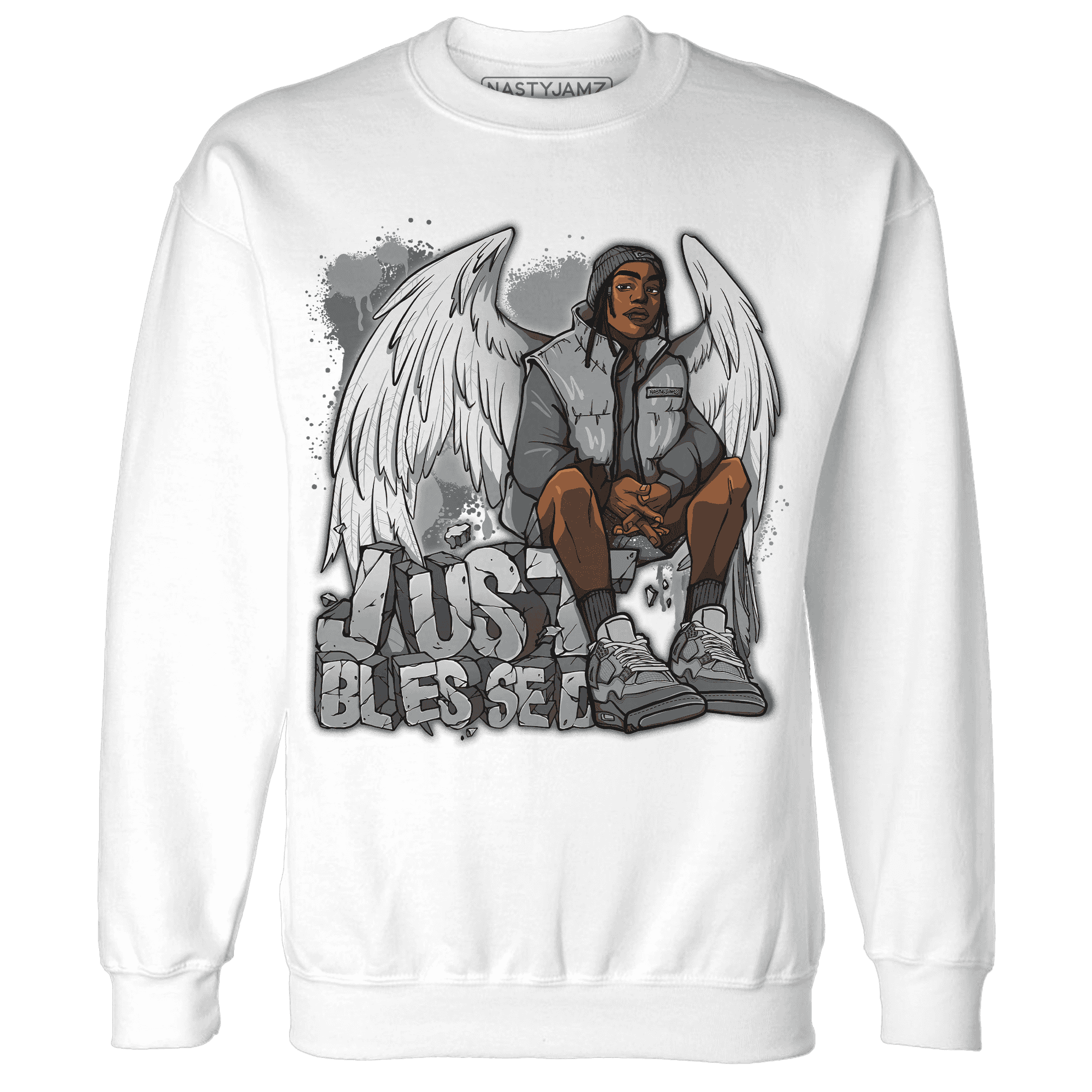 Paris Olympicsss 4s Sweatshirt Match Just Blessed - NastyJamz