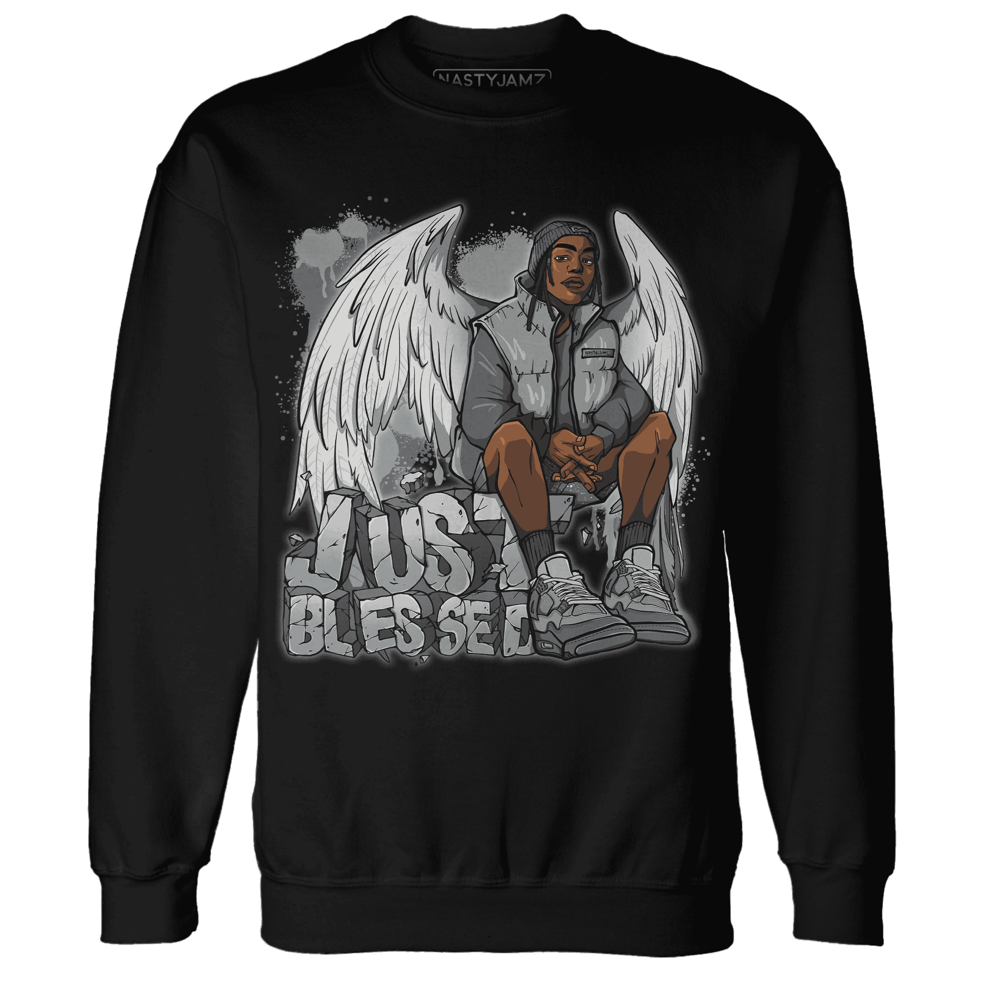 Paris Olympicsss 4s Sweatshirt Match Just Blessed - NastyJamz