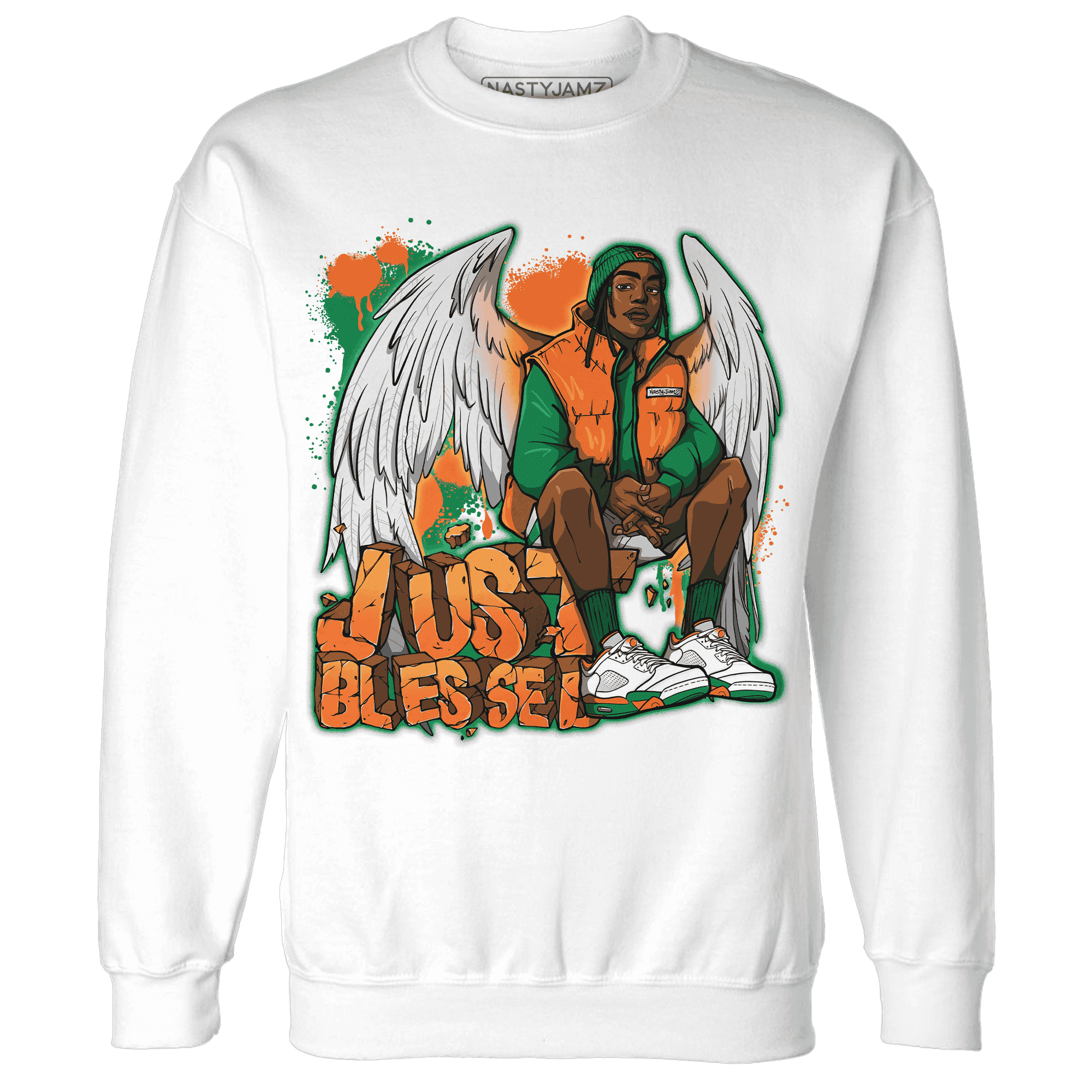 MAM Hurricanes 5s Sweatshirt Match Just Blessed - NastyJamz