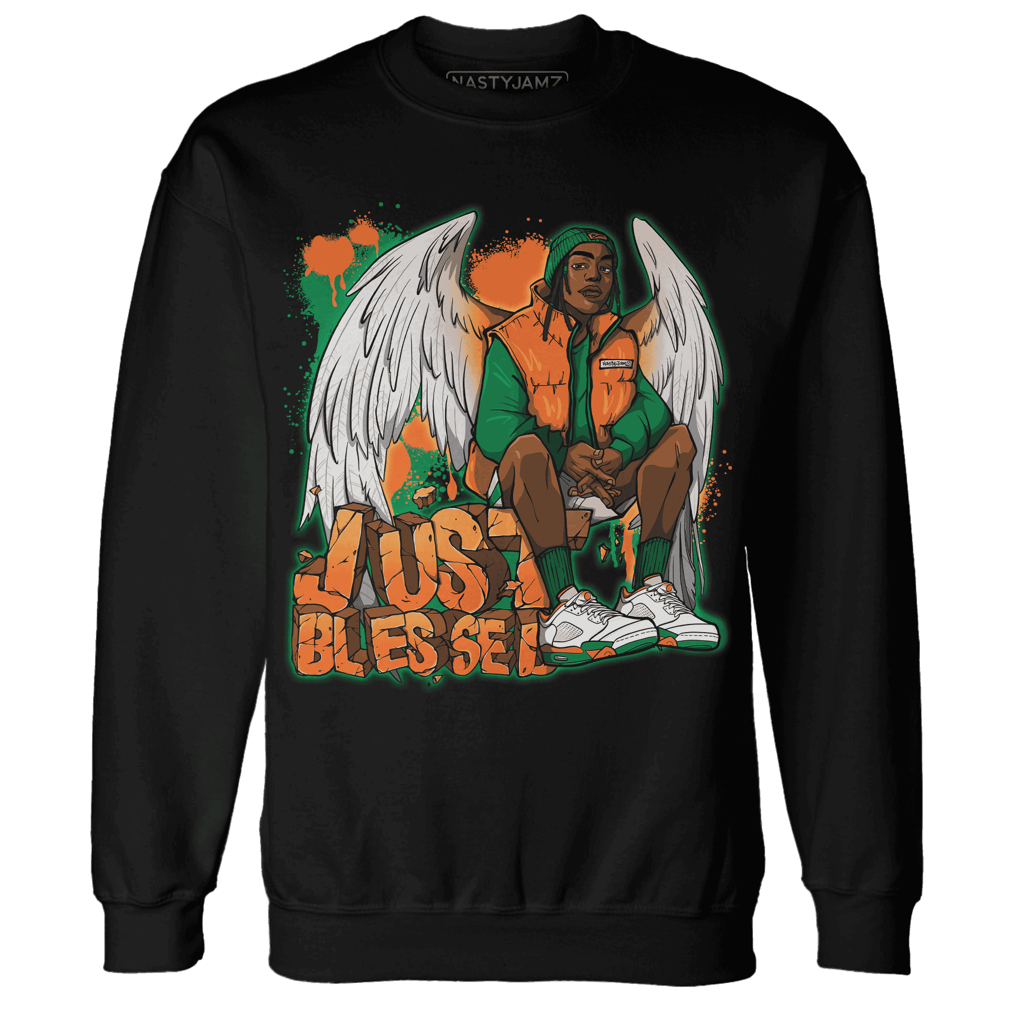 MAM Hurricanes 5s Sweatshirt Match Just Blessed - NastyJamz