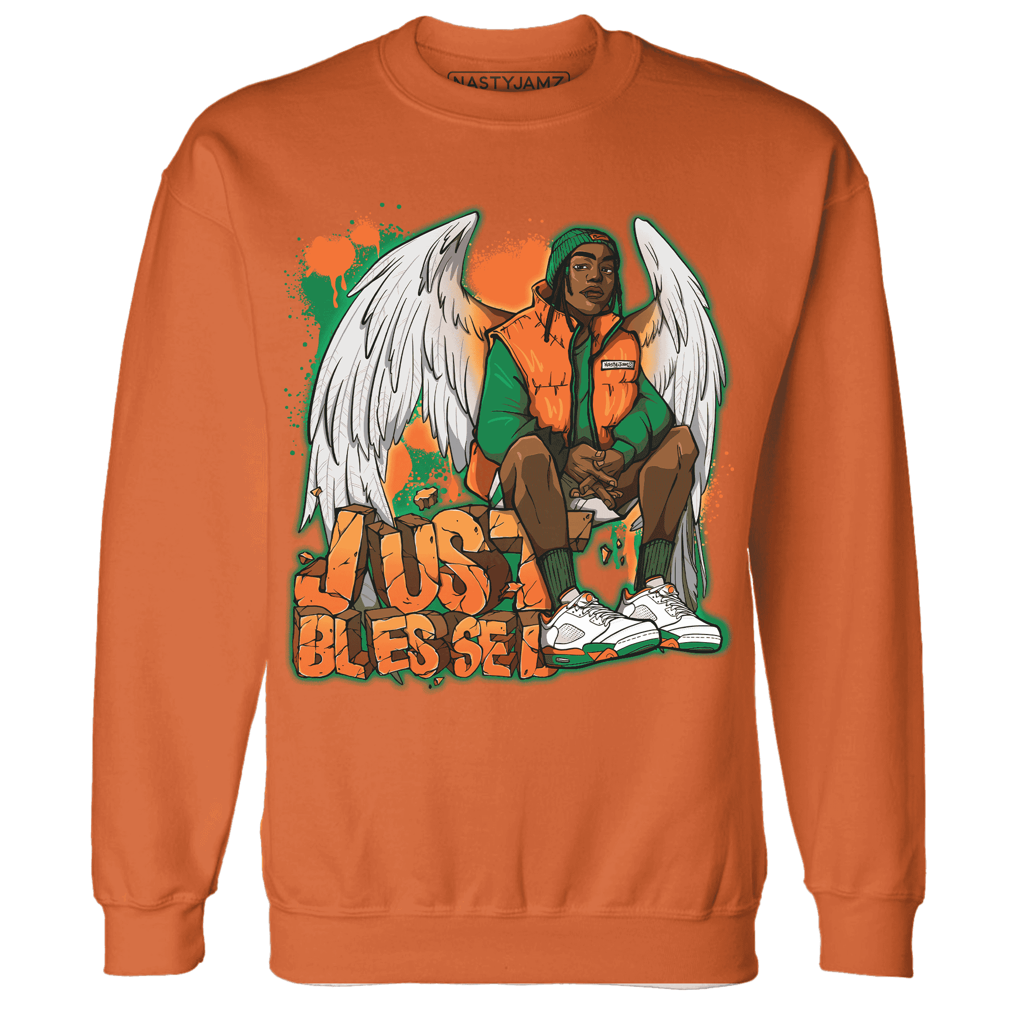 MAM Hurricanes 5s Sweatshirt Match Just Blessed - NastyJamz