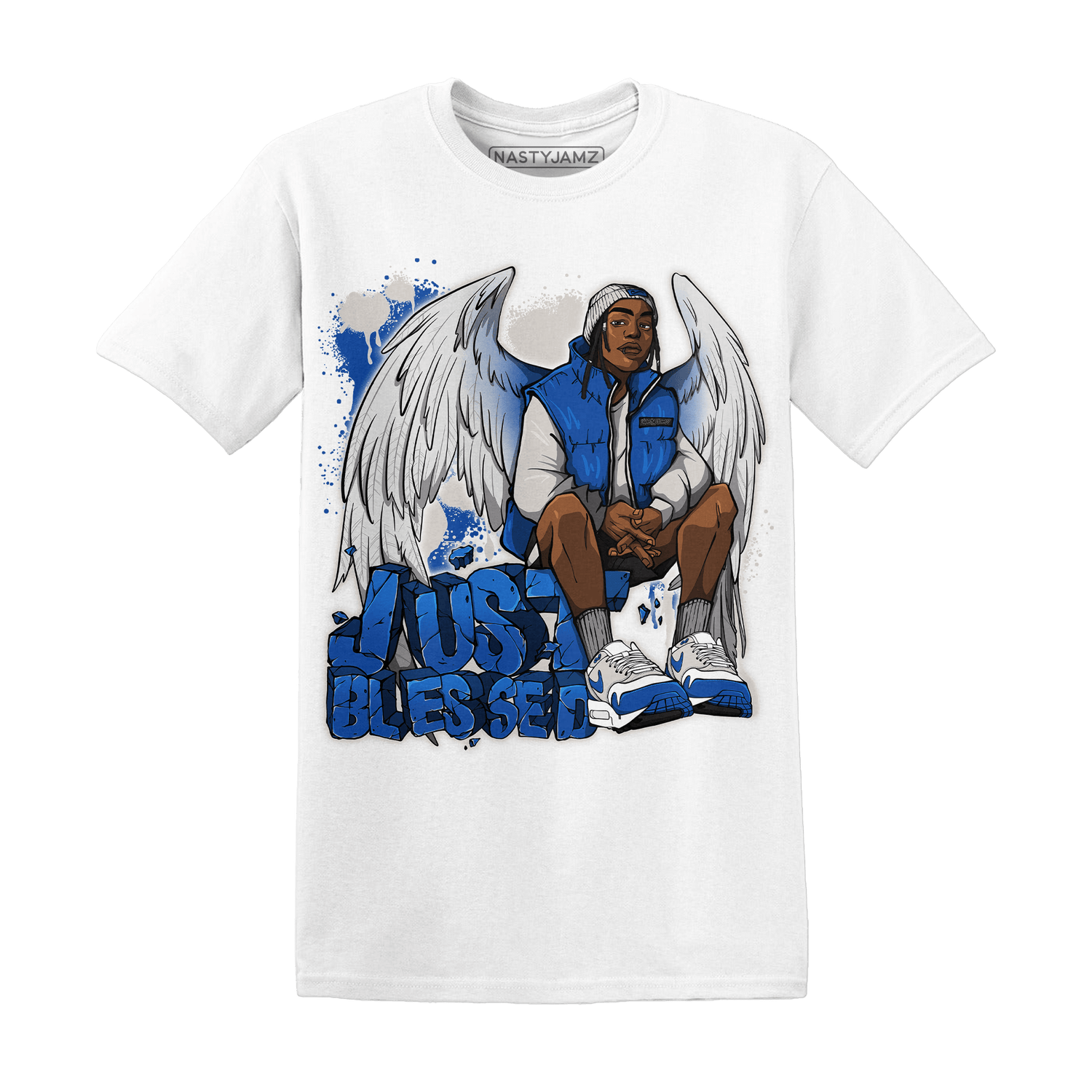 Air Max 1 86 Royal T Shirt Match Just Blessed - NastyJamz