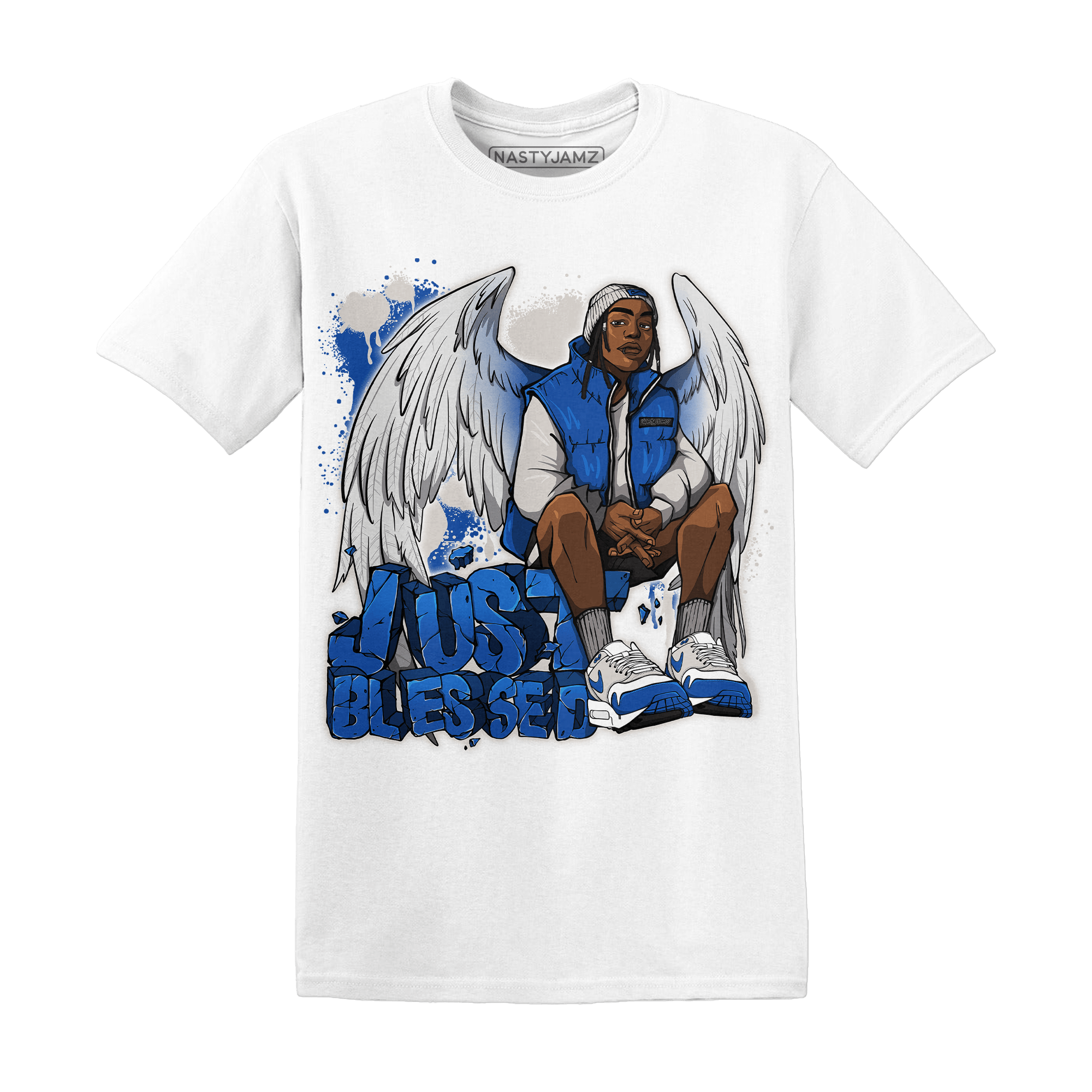 Air Max 1 86 Royal T Shirt Match Just Blessed - NastyJamz