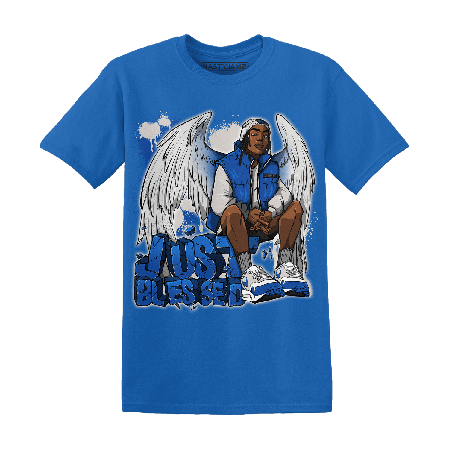 Air Max 1 86 Royal T Shirt Match Just Blessed - NastyJamz
