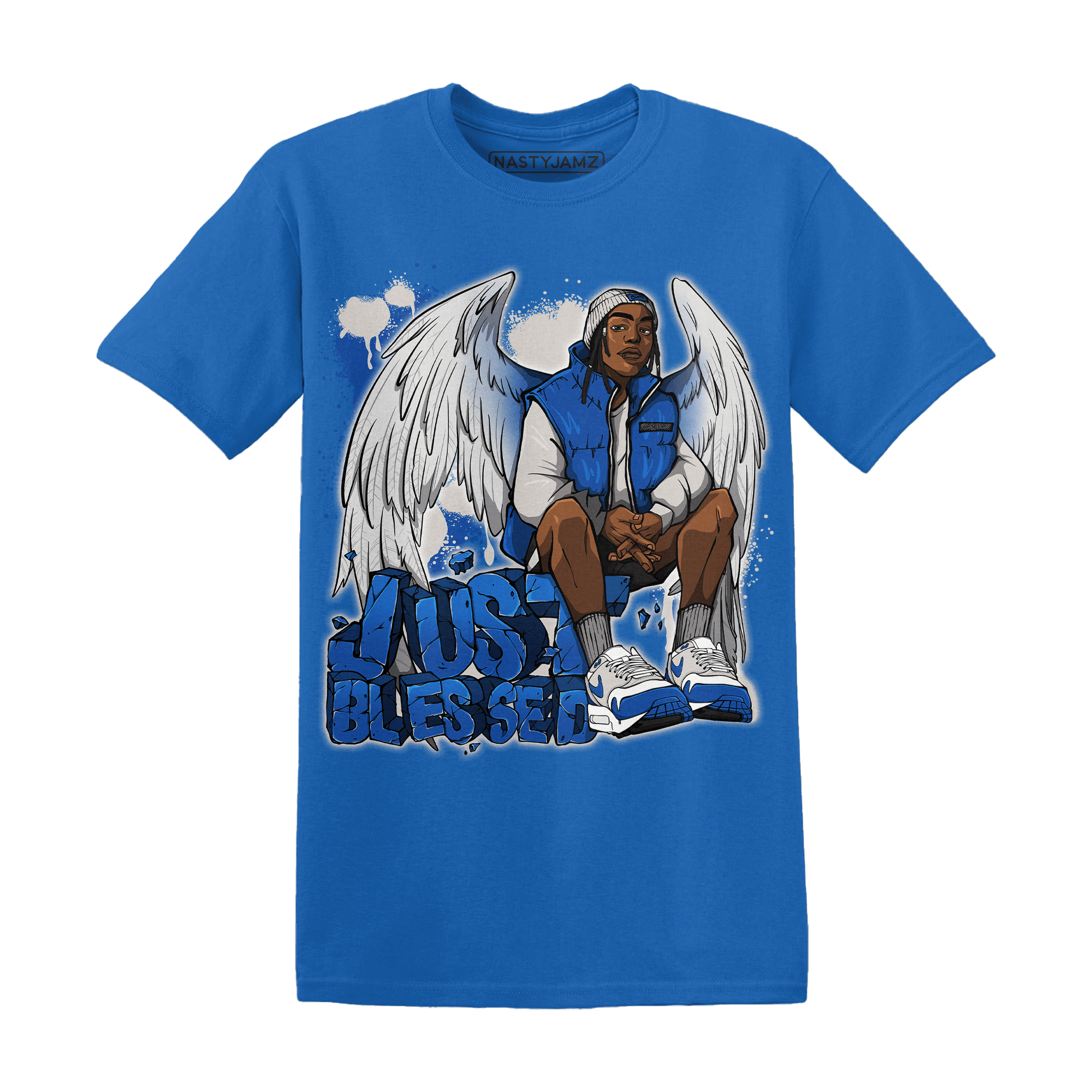 Air Max 1 86 Royal T Shirt Match Just Blessed - NastyJamz