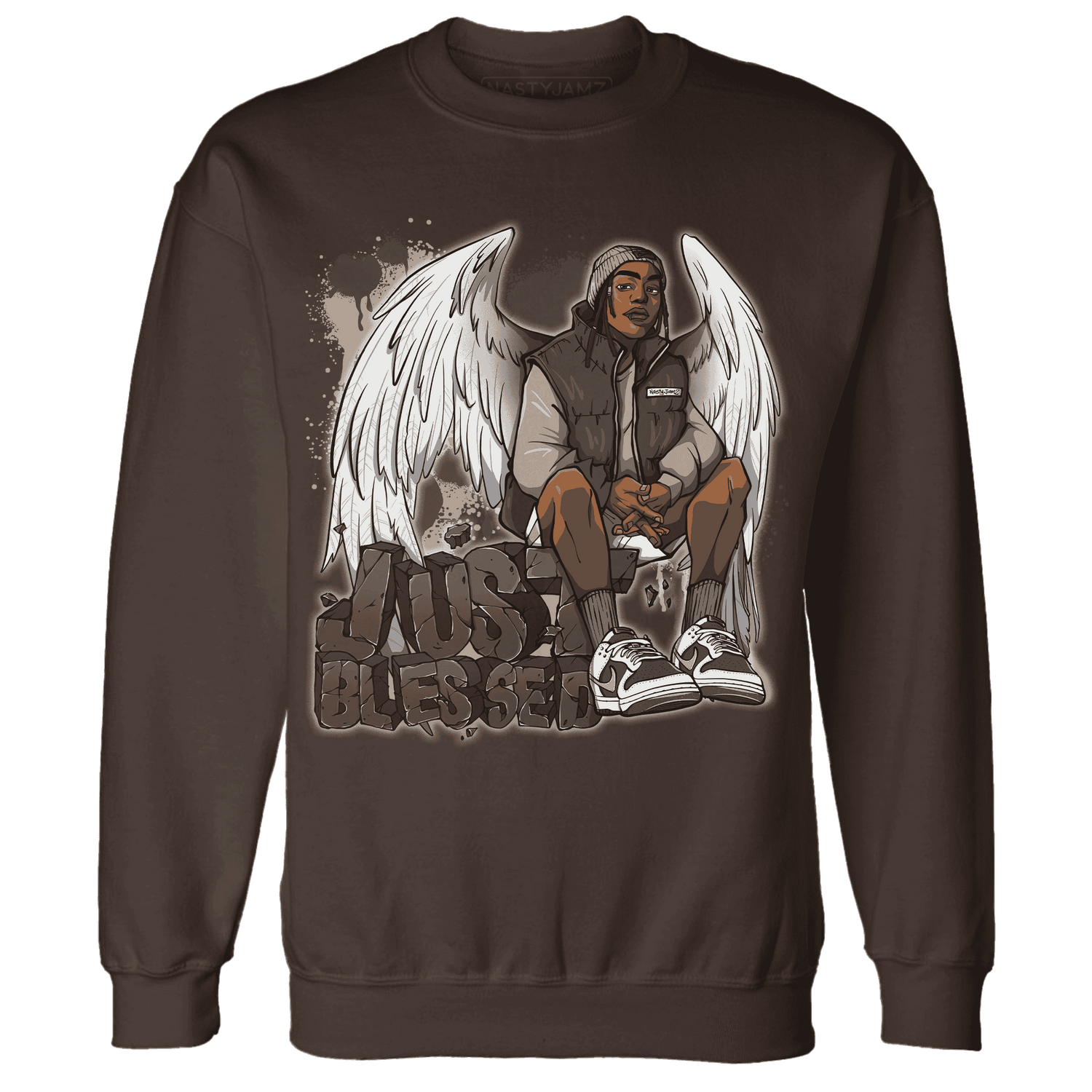 Dunk Low Baroque Brown Sweatshirt Match Just Blessed - NastyJamz