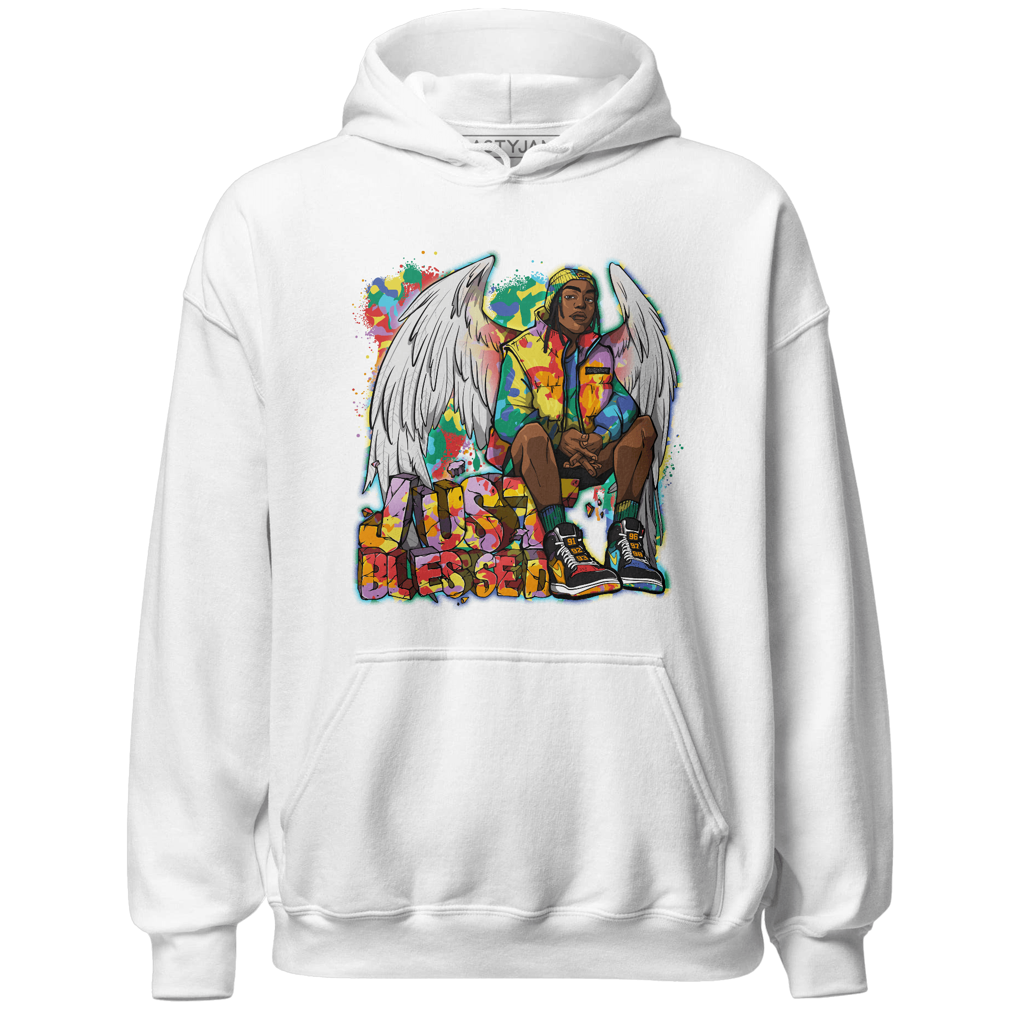 Mid GS Six Championships 1s Hoodie Match Just Blessed - NastyJamz