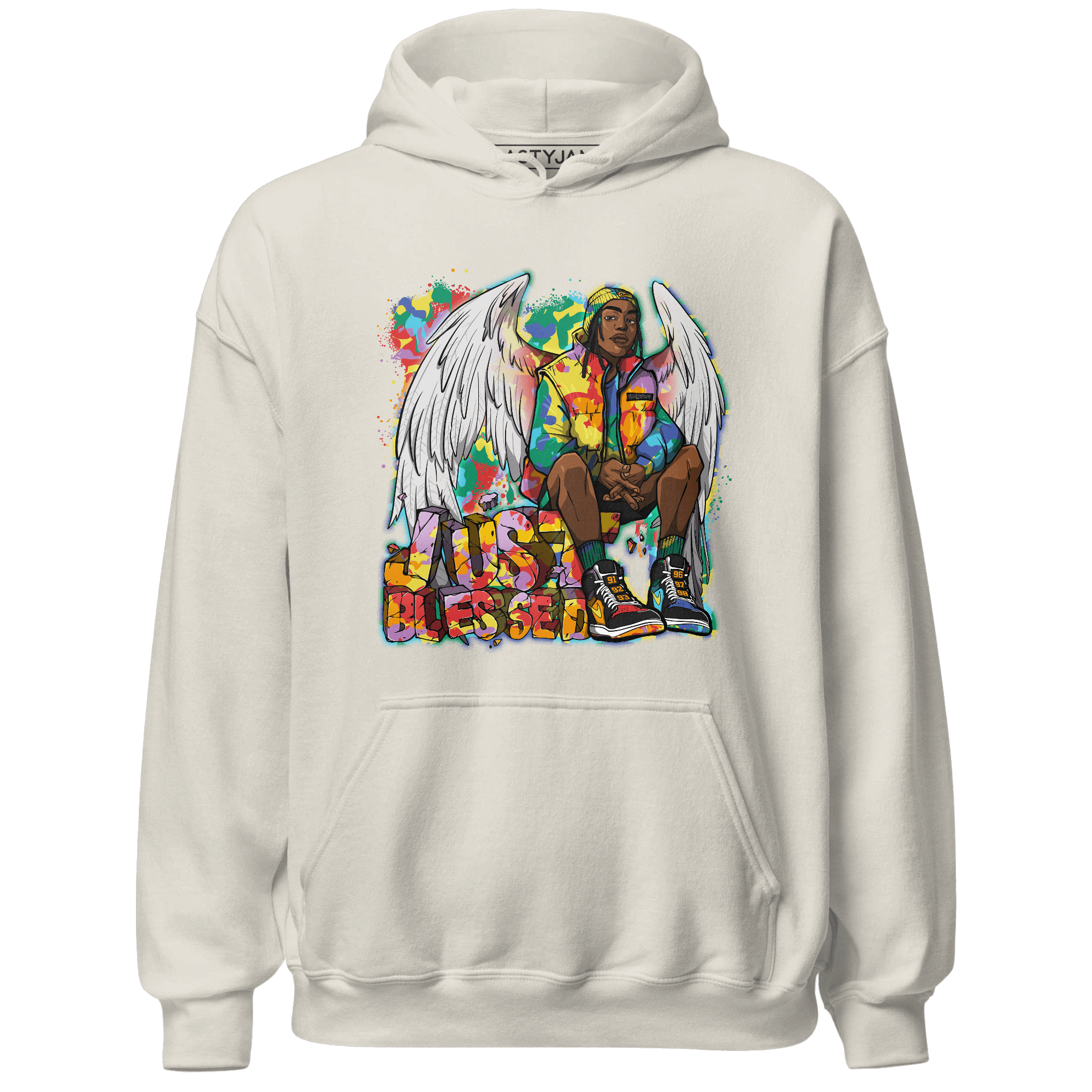 Mid GS Six Championships 1s Hoodie Match Just Blessed - NastyJamz