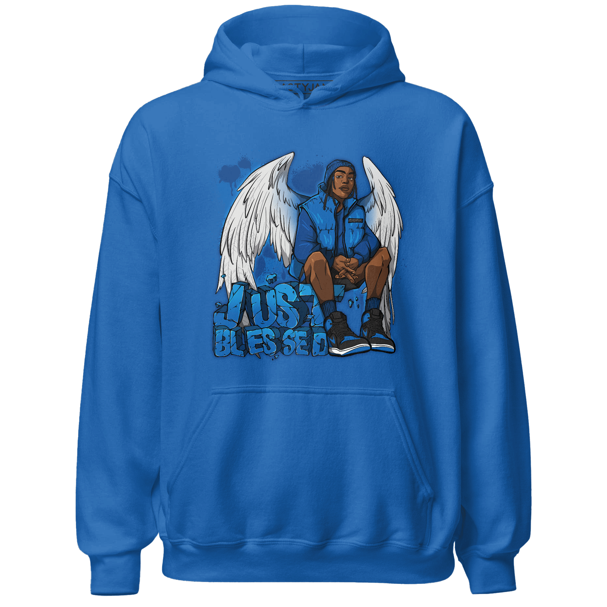 Royal Reimagined 1s Hoodie Match Just Blessed - NastyJamz