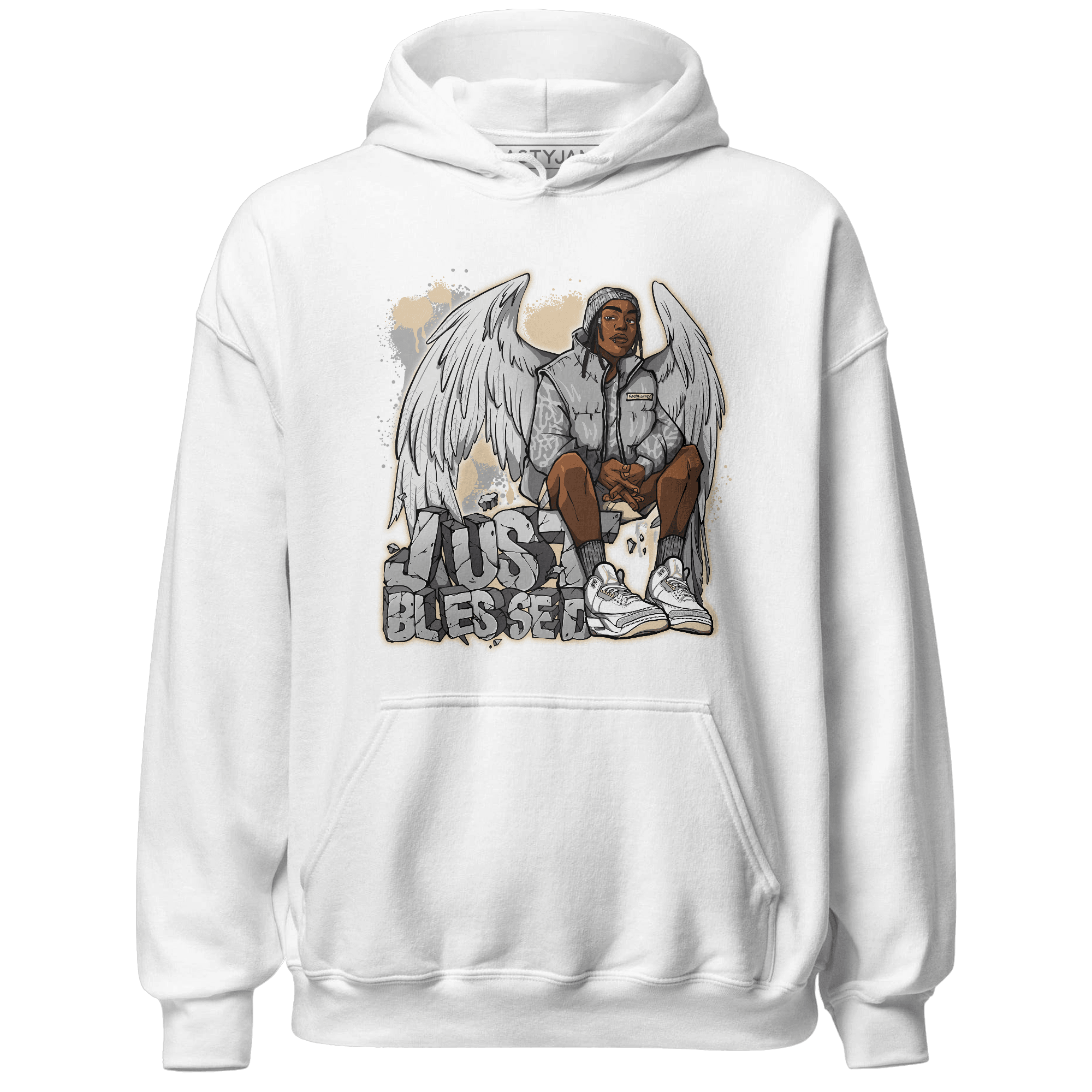 Craft Ivory 3s Hoodie Match Just Blessed - NastyJamz