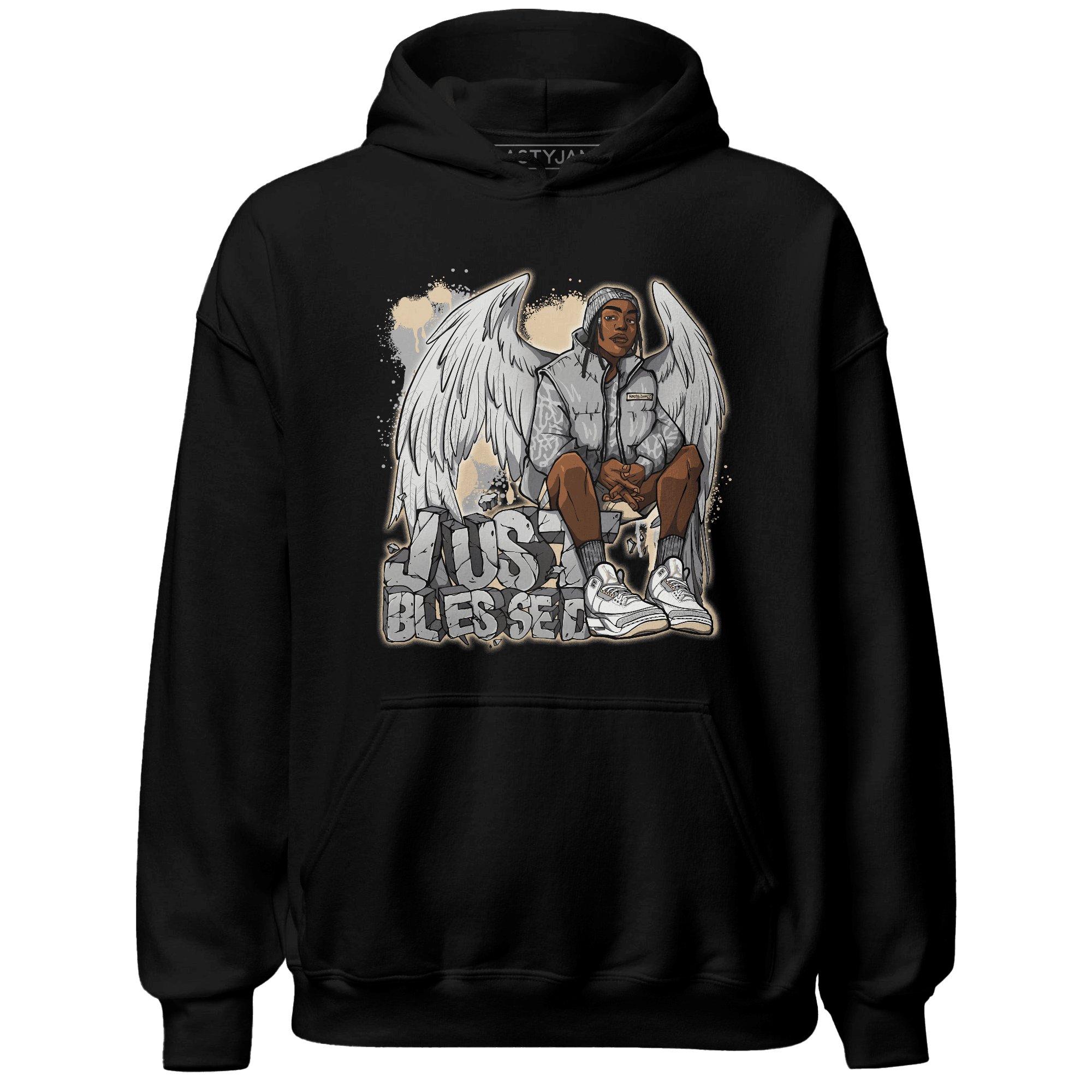 Craft Ivory 3s Hoodie Match Just Blessed - NastyJamz