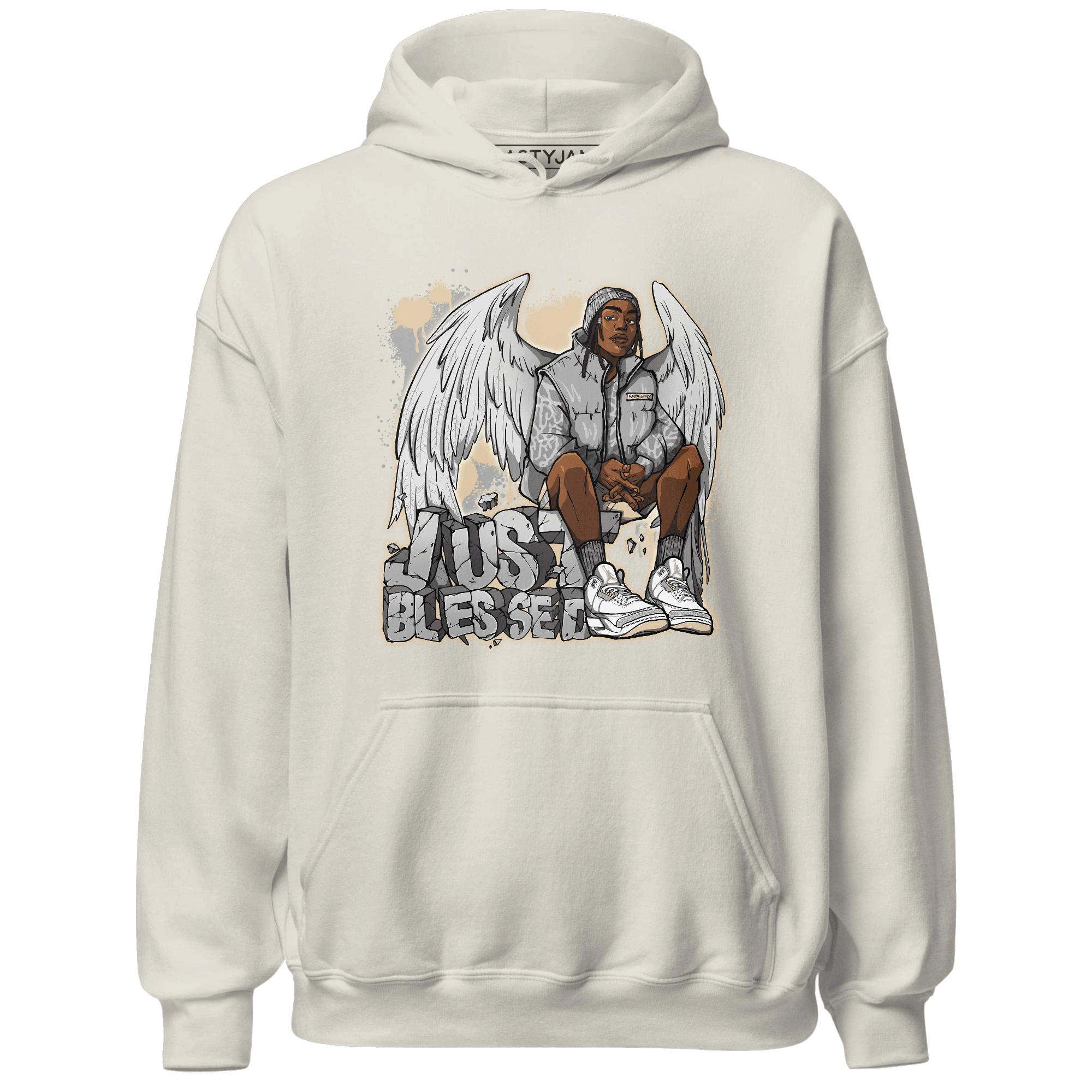 Craft Ivory 3s Hoodie Match Just Blessed - NastyJamz