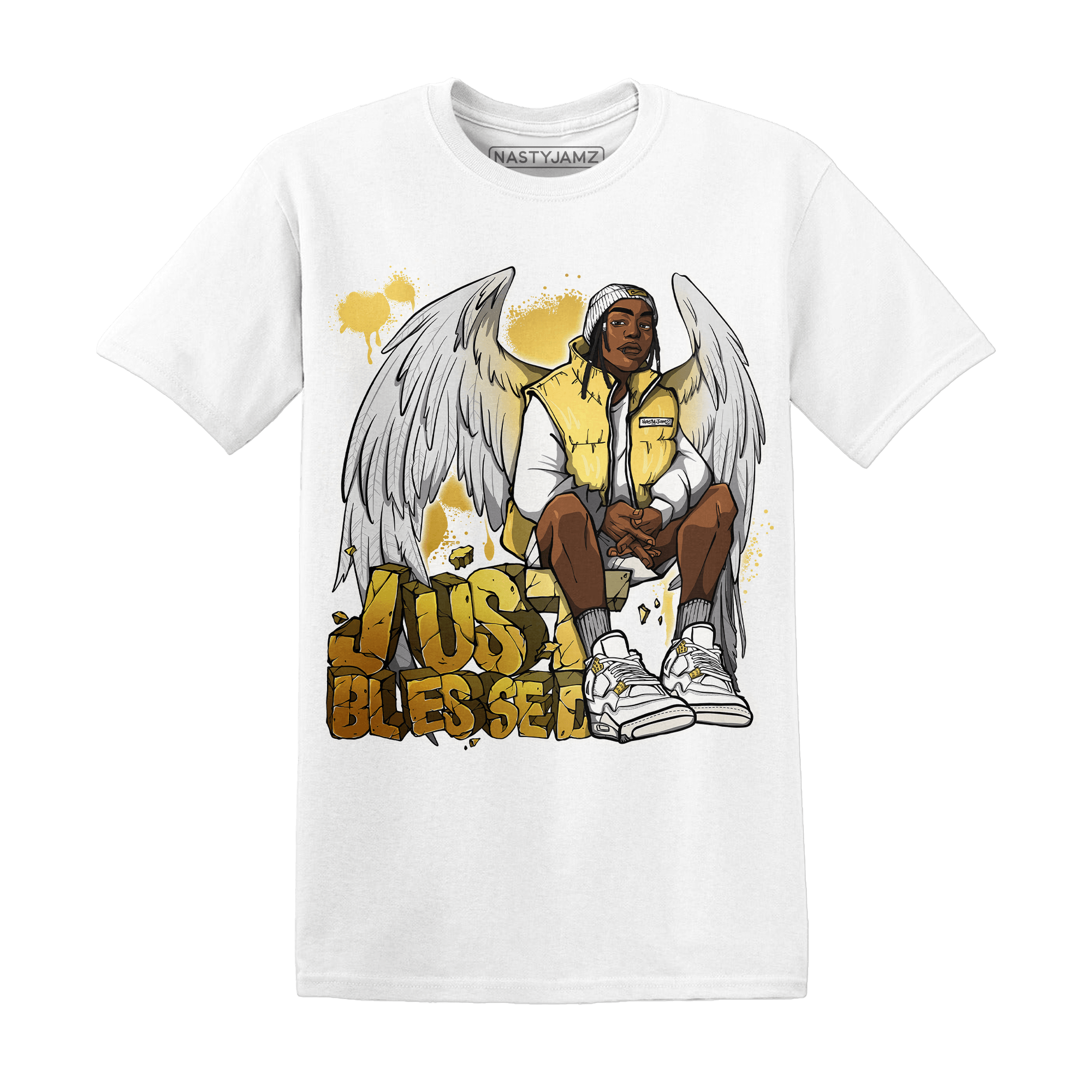 Sail 4s T Shirt Match Just Blessed - NastyJamz