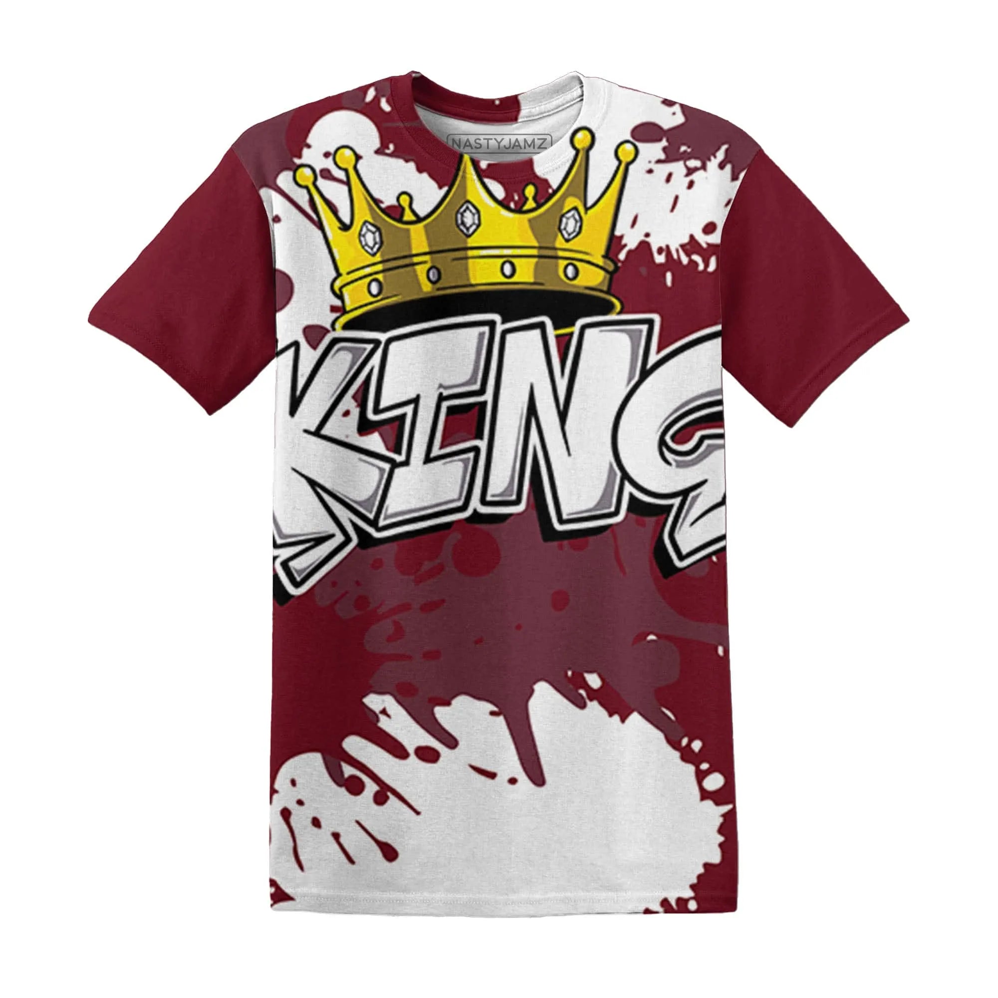 High-White-Team-Red-1s-T-Shirt-Match-KING-3D