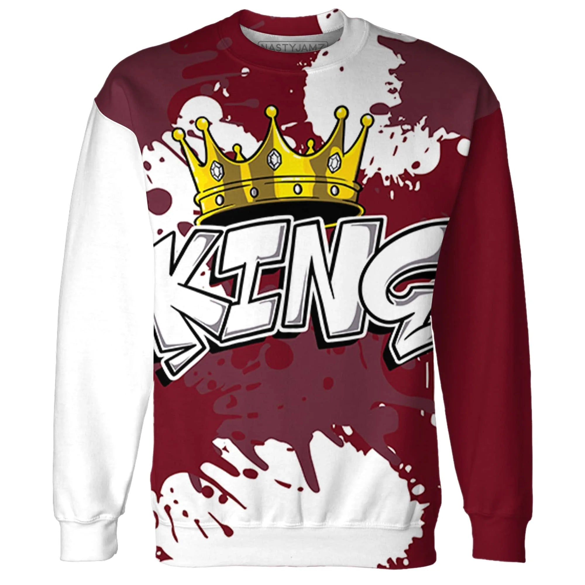 High-White-Team-Red-1s-Sweatshirt-Match-KING-3D