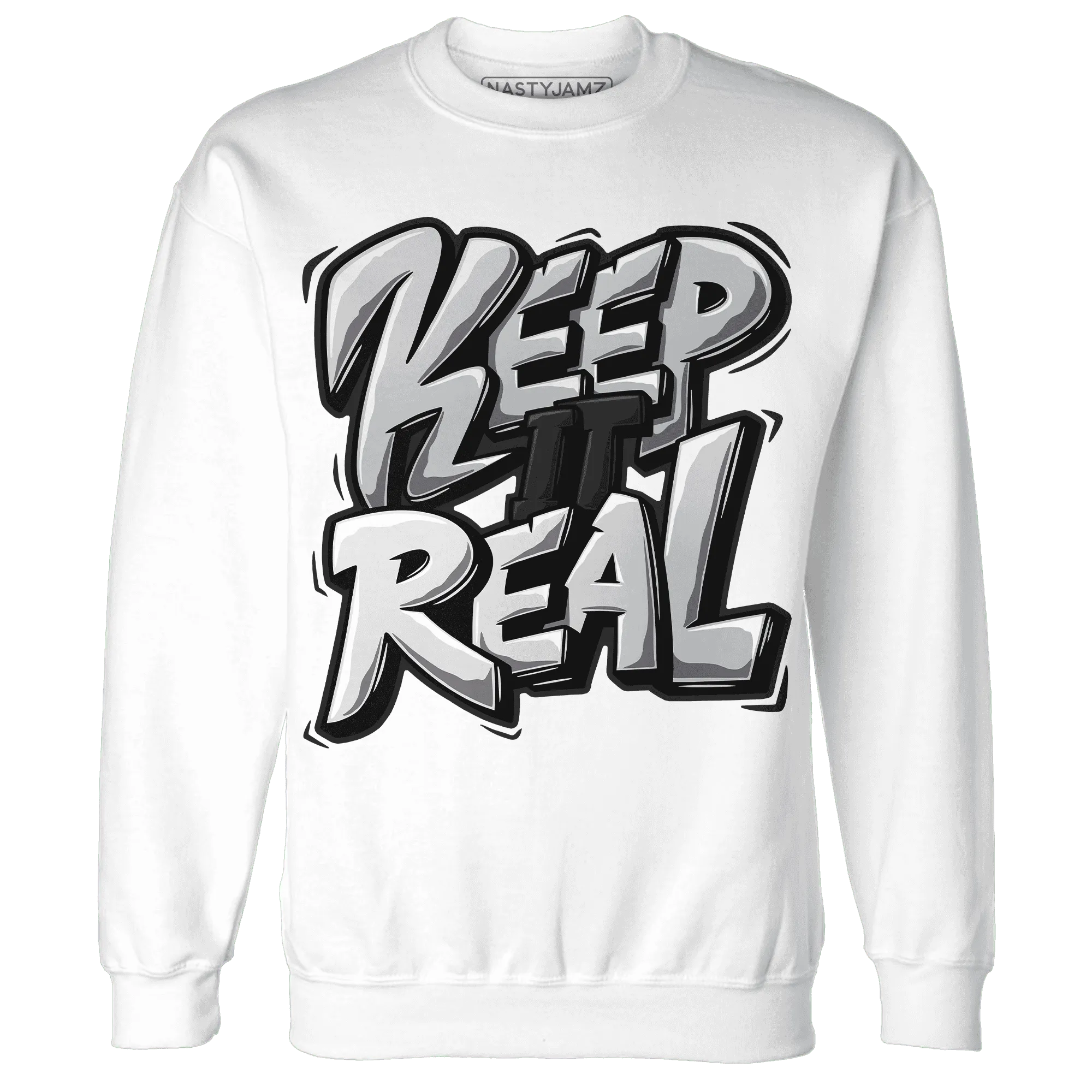 Wolf-Grey-12s-NastyJamz-Sweatshirt-Match-Keep-Real