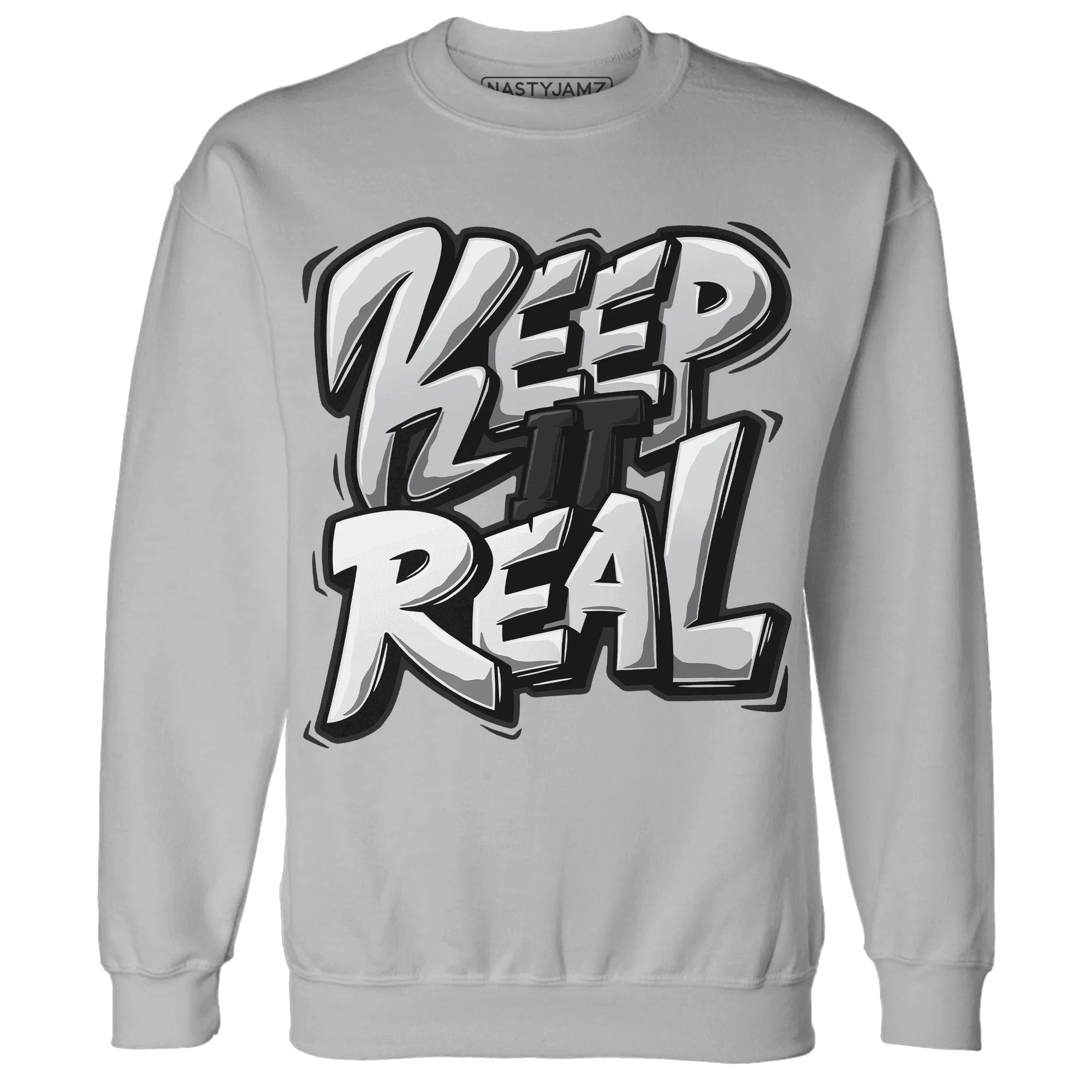 Wolf-Grey-12s-NastyJamz-Sweatshirt-Match-Keep-Real