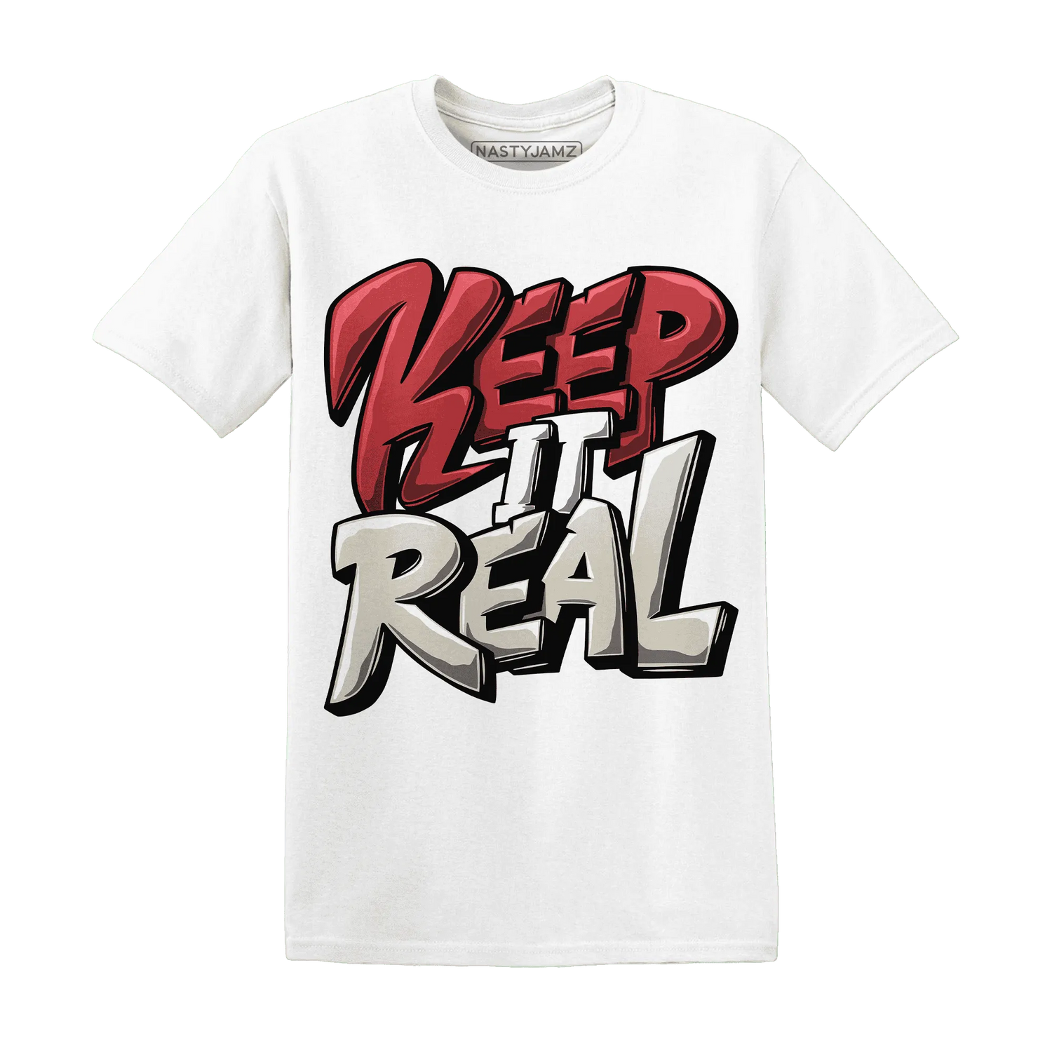 Black-Toe-Reimagined-Red-White-1s-T-Shirt-Match-Keep-Real
