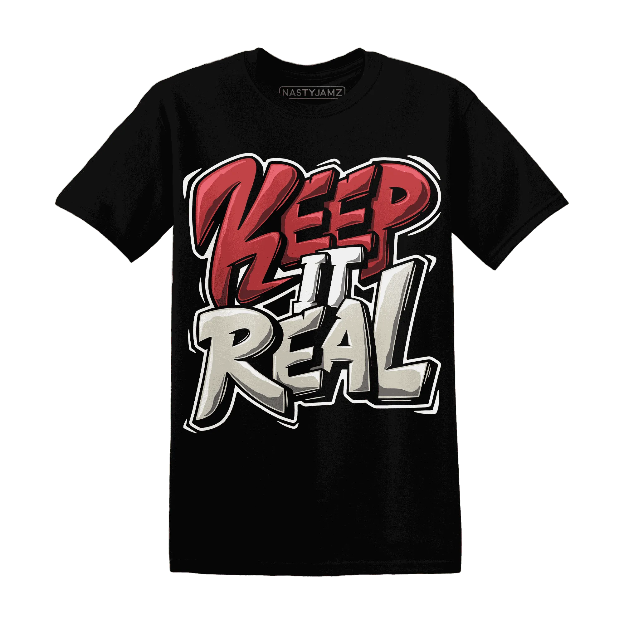 Black-Toe-Reimagined-Red-White-1s-T-Shirt-Match-Keep-Real
