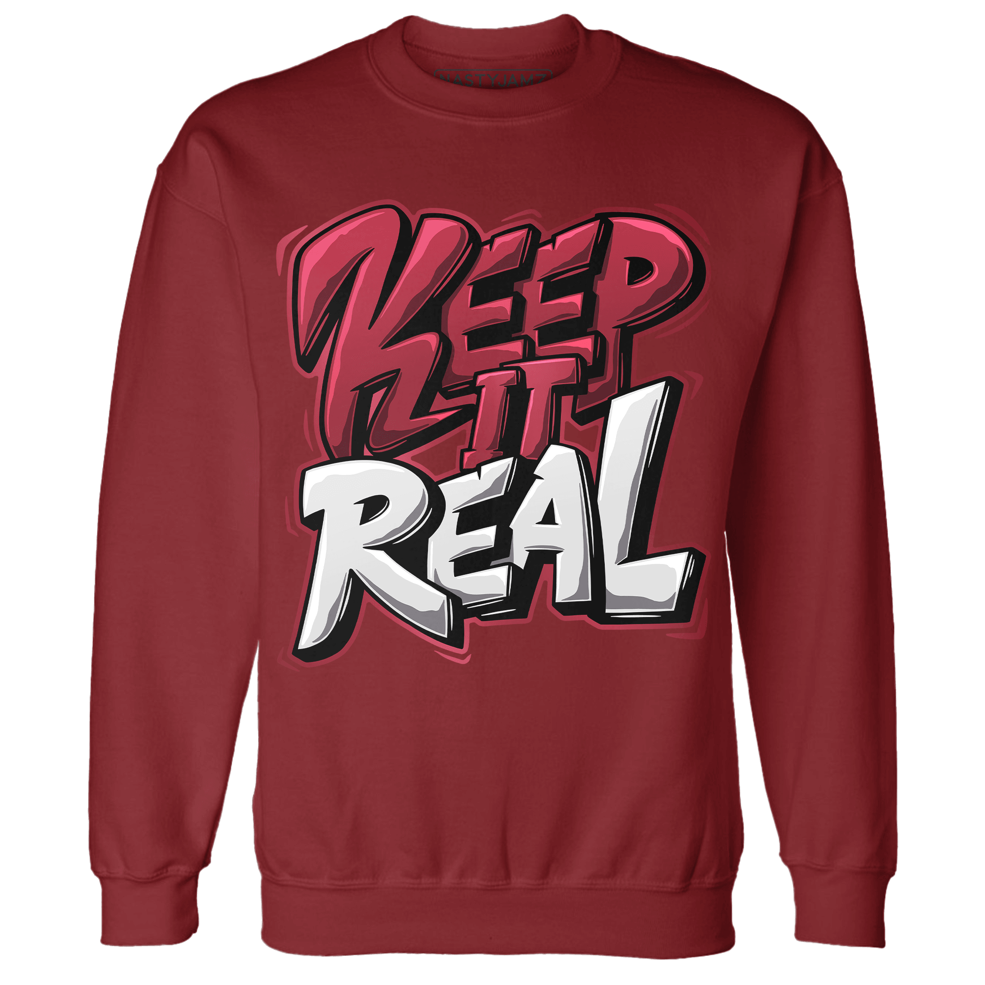 High 85 Metallic Burgundy 1s Sweatshirt Match Keep Real - NastyJamz
