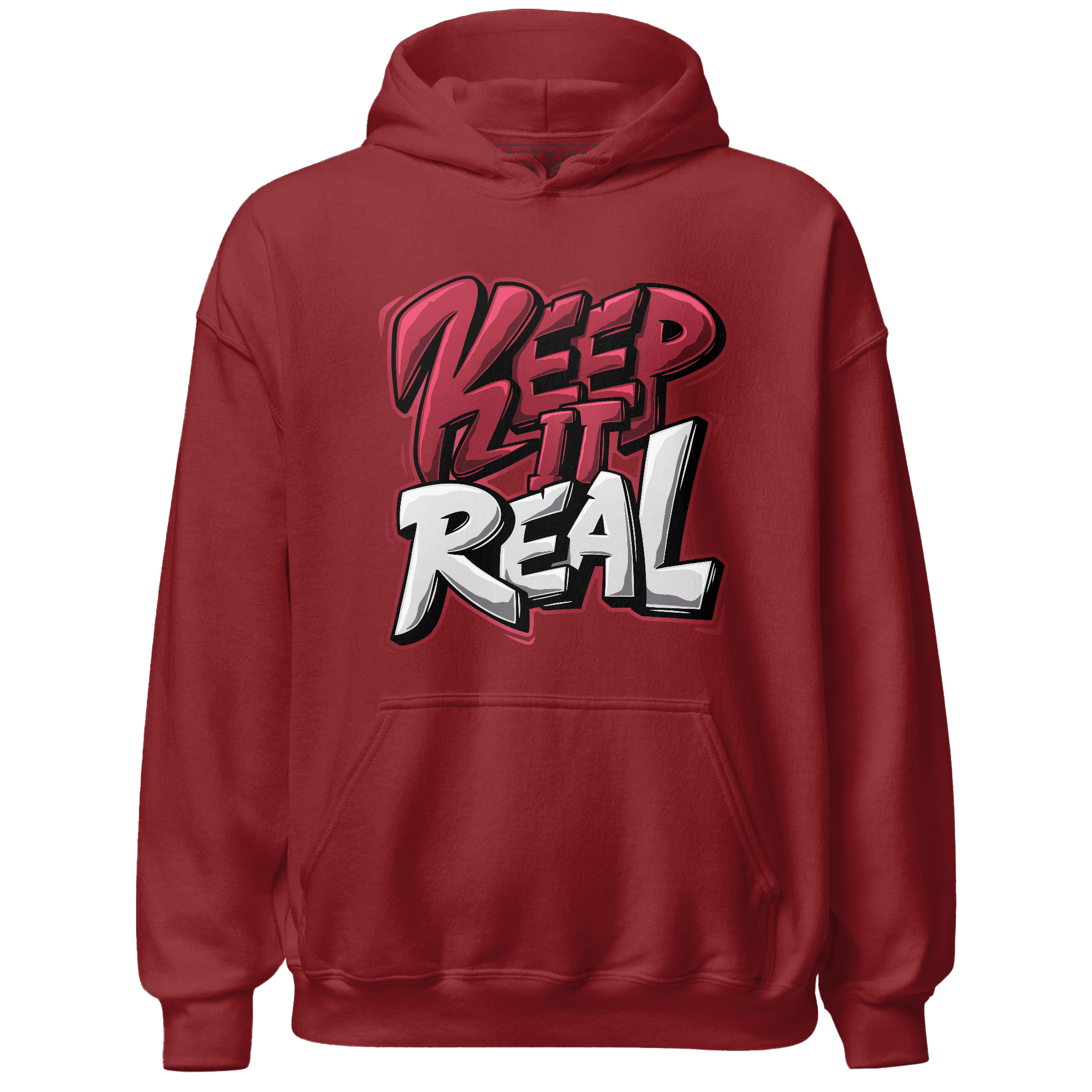 High 85 Metallic Burgundy 1s Hoodie Match Keep Real - NastyJamz