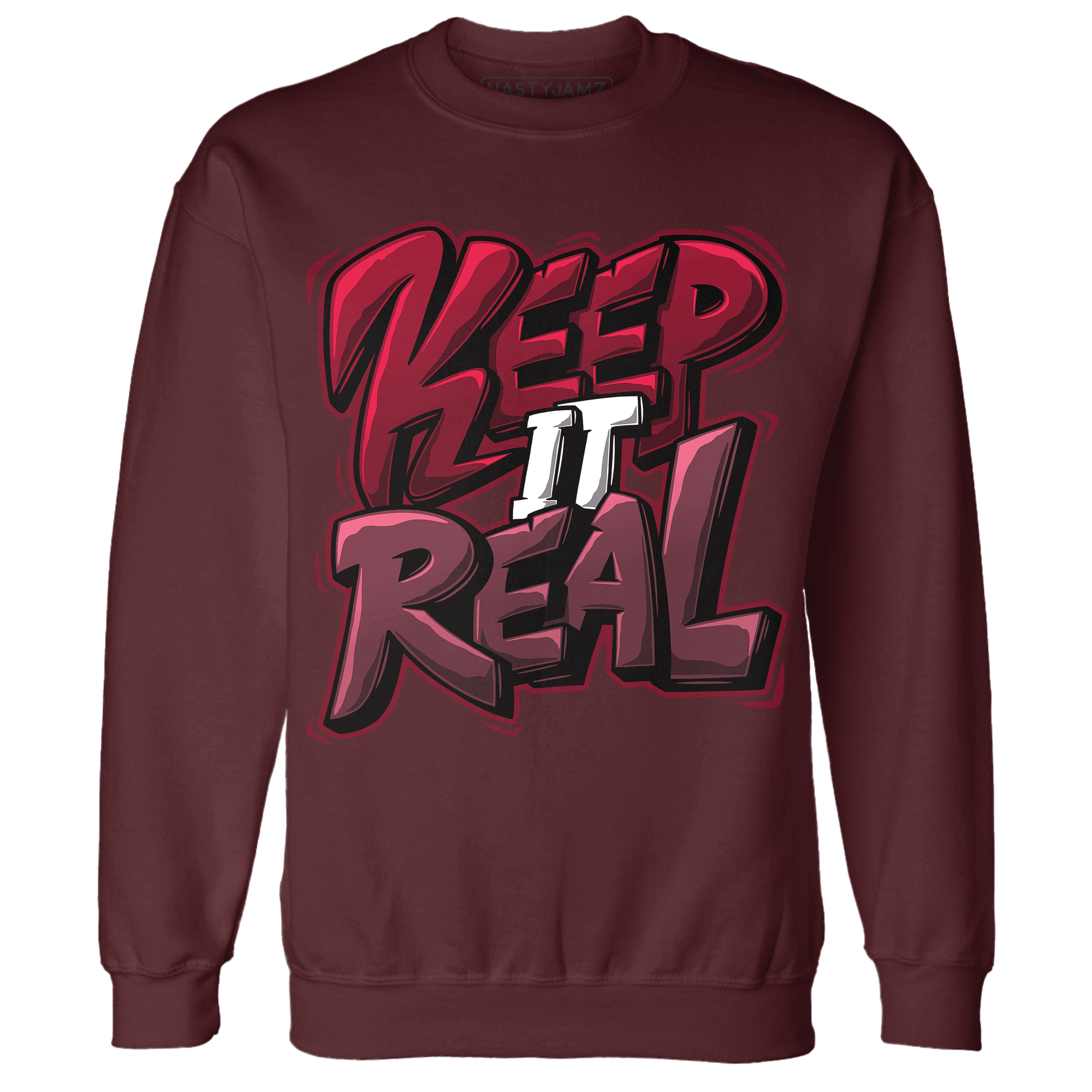 High White Team Red 1s Sweatshirt Match Keep Real - NastyJamz