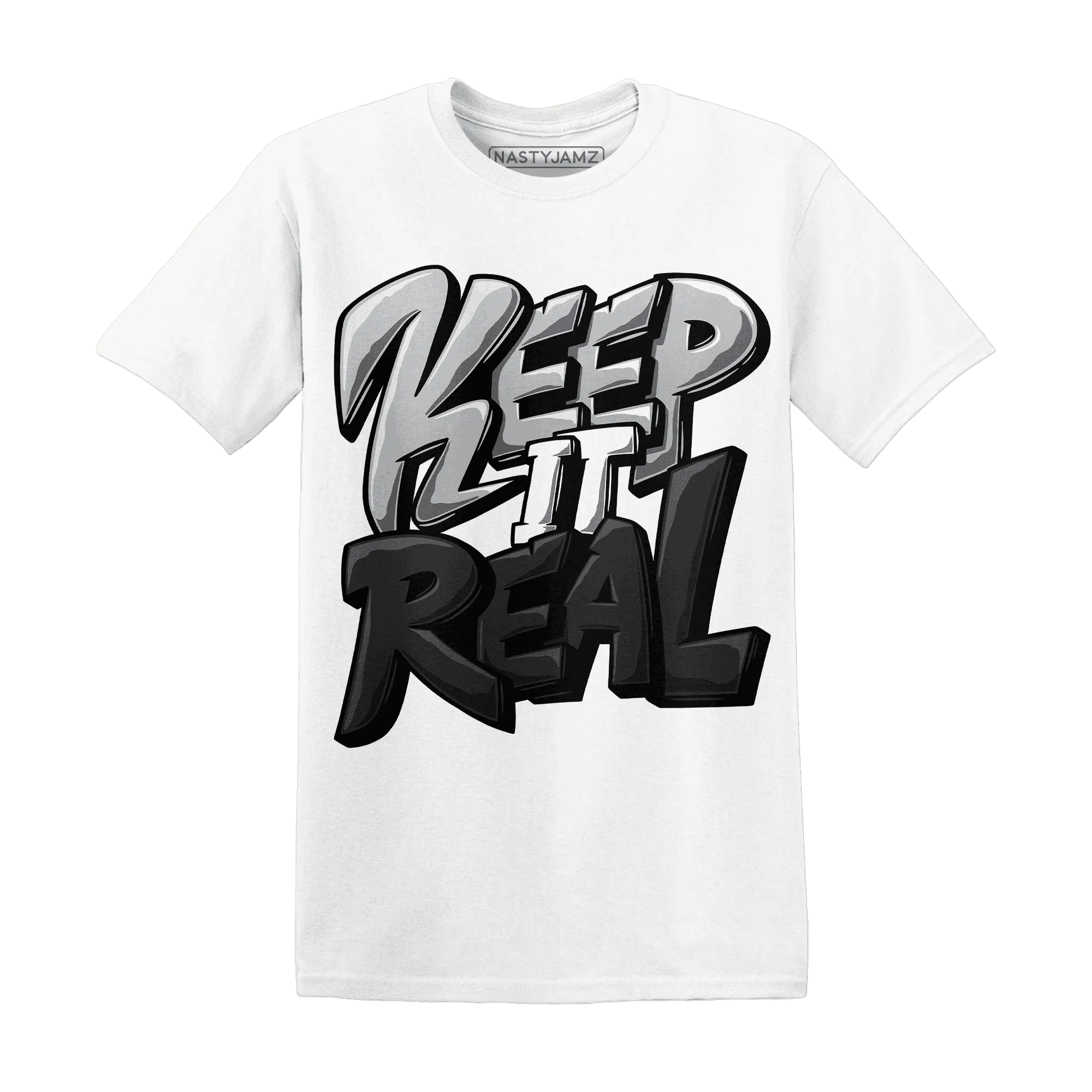 Wolf-Grey-1s-T-Shirt-Match-Keep-Real