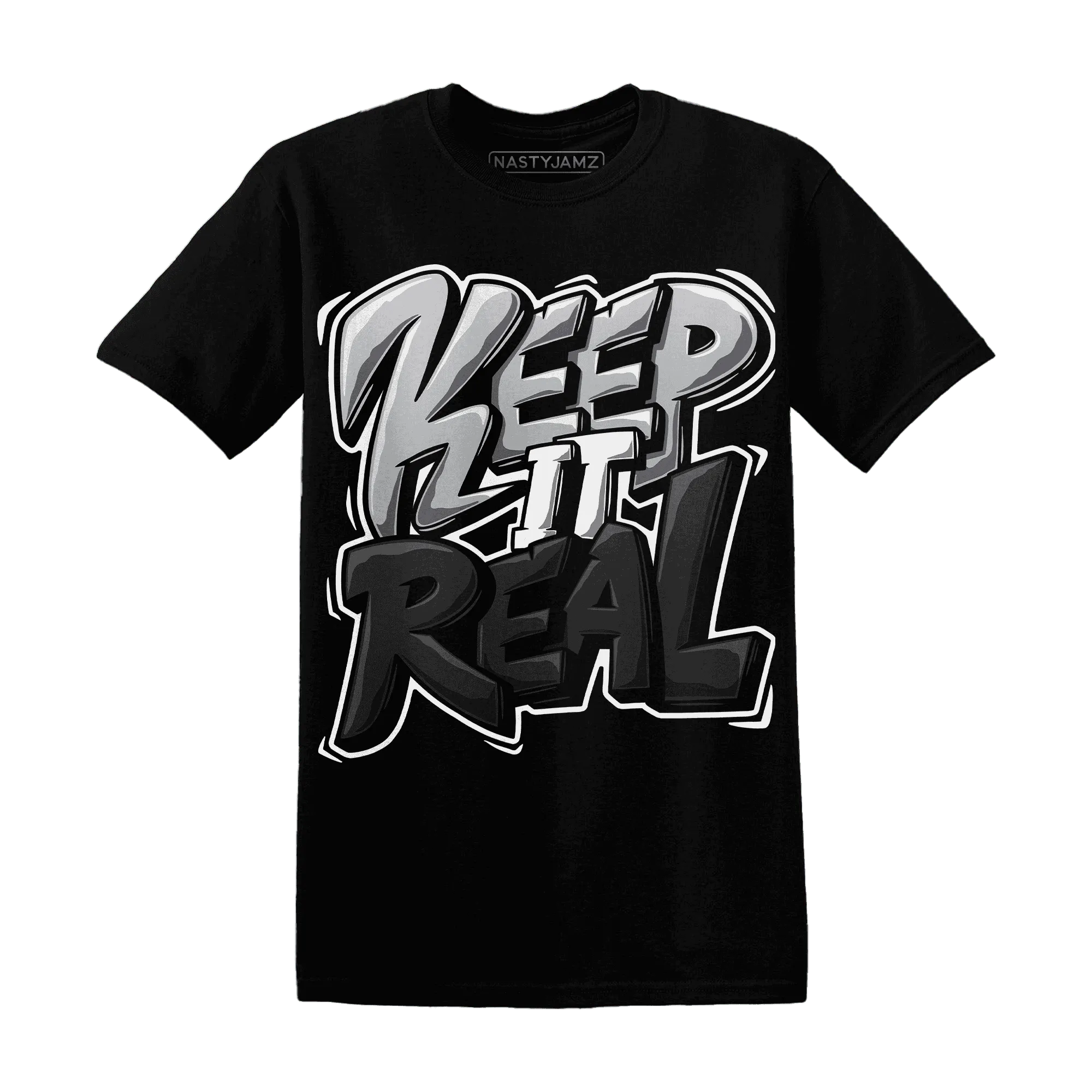Wolf-Grey-1s-T-Shirt-Match-Keep-Real