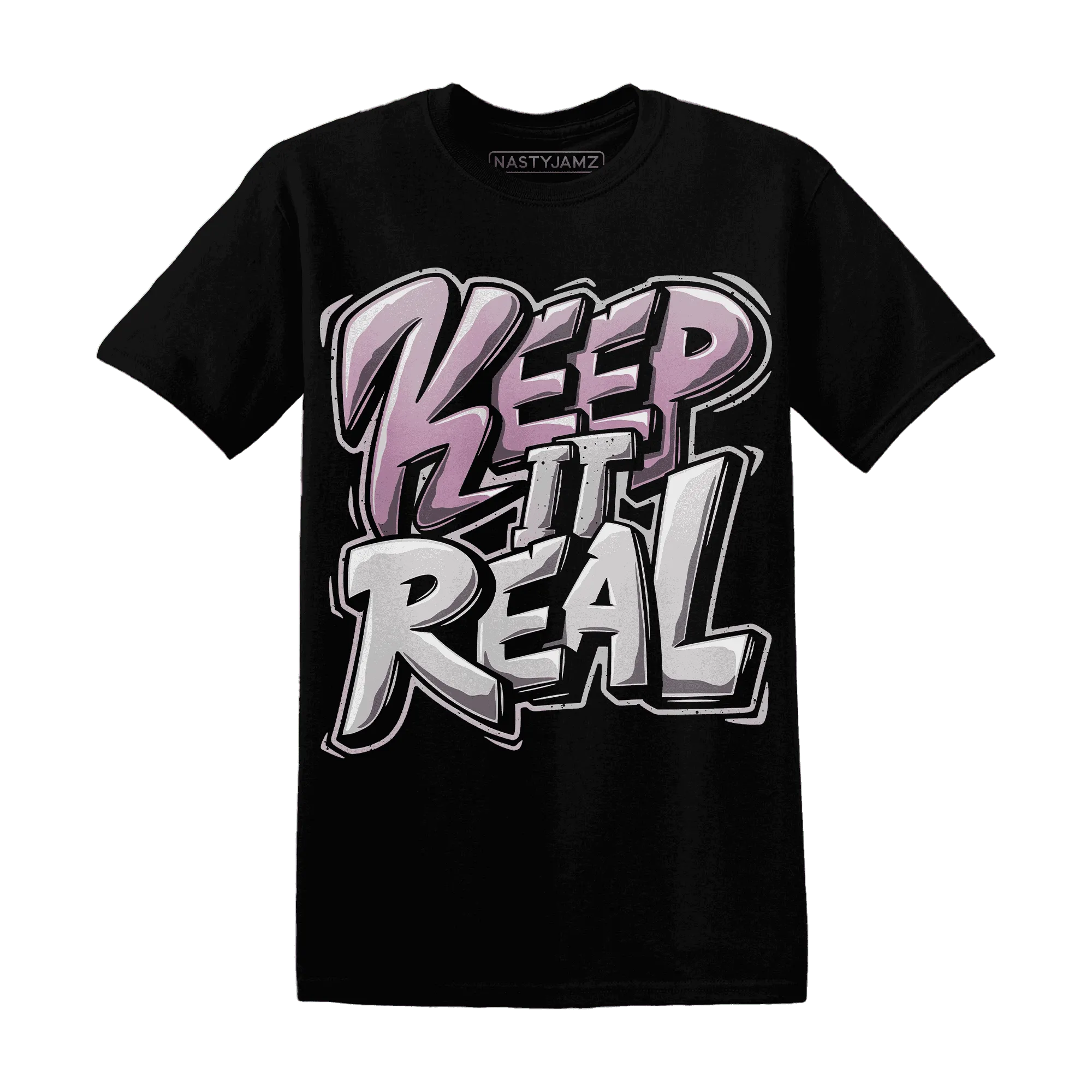 Orchid-Neutral-Grey-Black-White-4s-T-Shirt-Match-Keep-Real