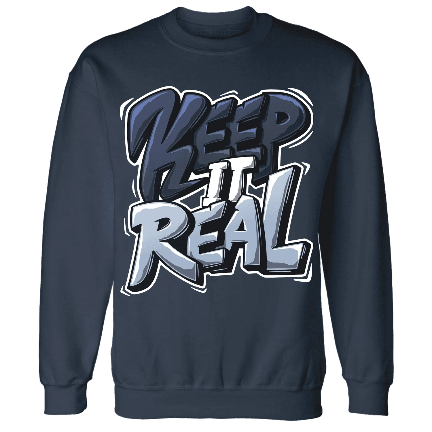 White-Navy-6s-Sweatshirt-Match-Keep-Real