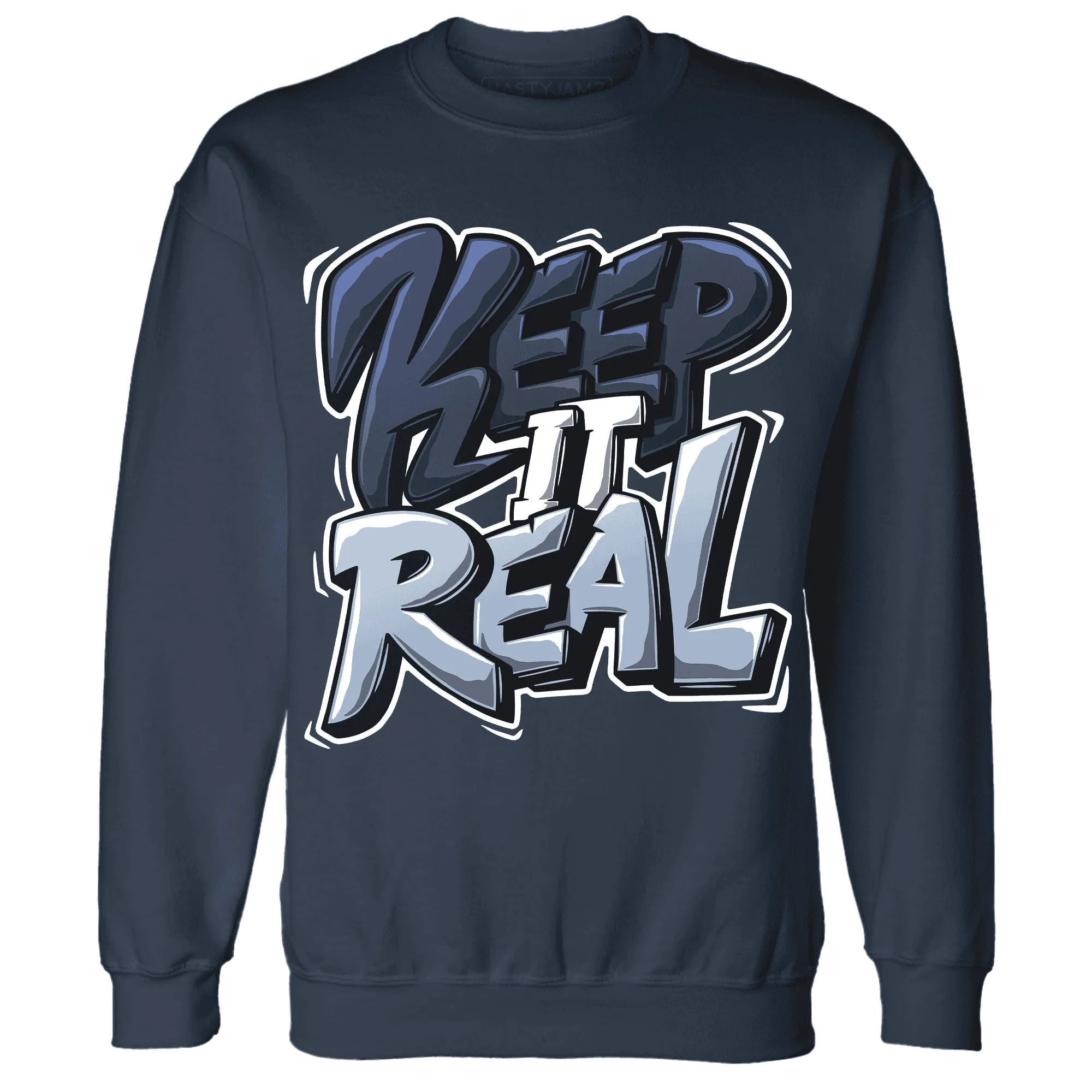 White-Navy-6s-Sweatshirt-Match-Keep-Real