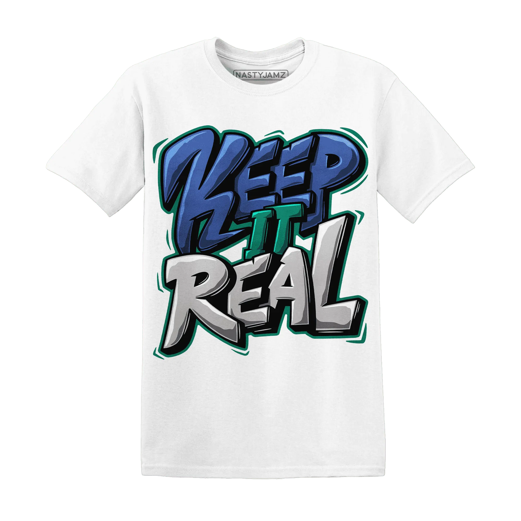 Dunk-Hyper-Royal-Malachite-T-Shirt-Match-Keep-Real