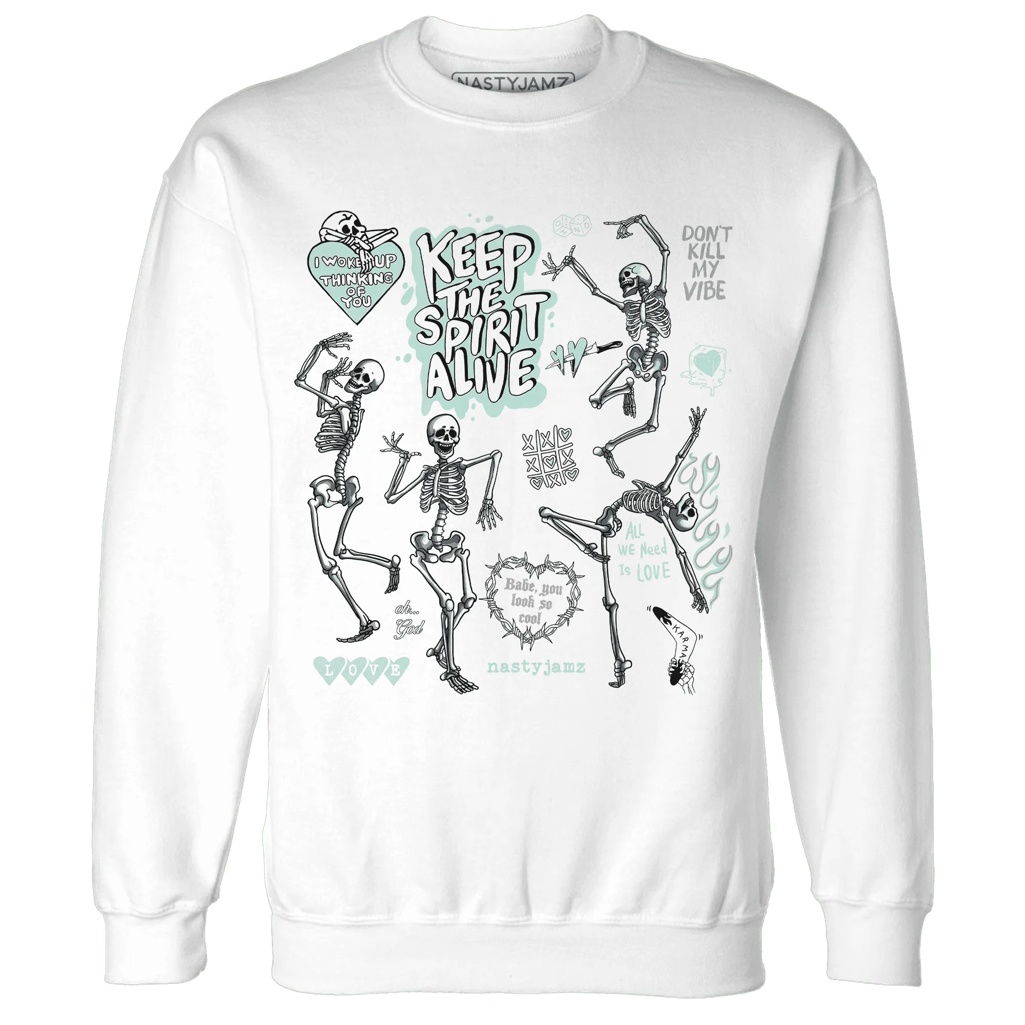 AF-1-Low-Jade-Ice-White-NastyJamz-Sweatshirt-Match-Keep-The-Spirit-Alive