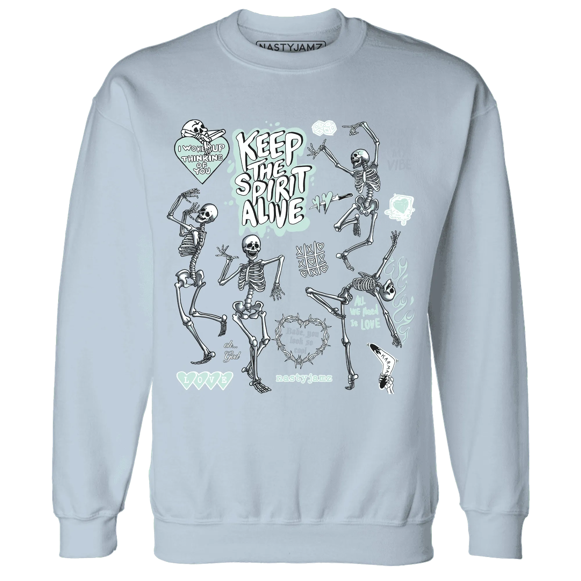 AF-1-Low-Jade-Ice-White-NastyJamz-Sweatshirt-Match-Keep-The-Spirit-Alive
