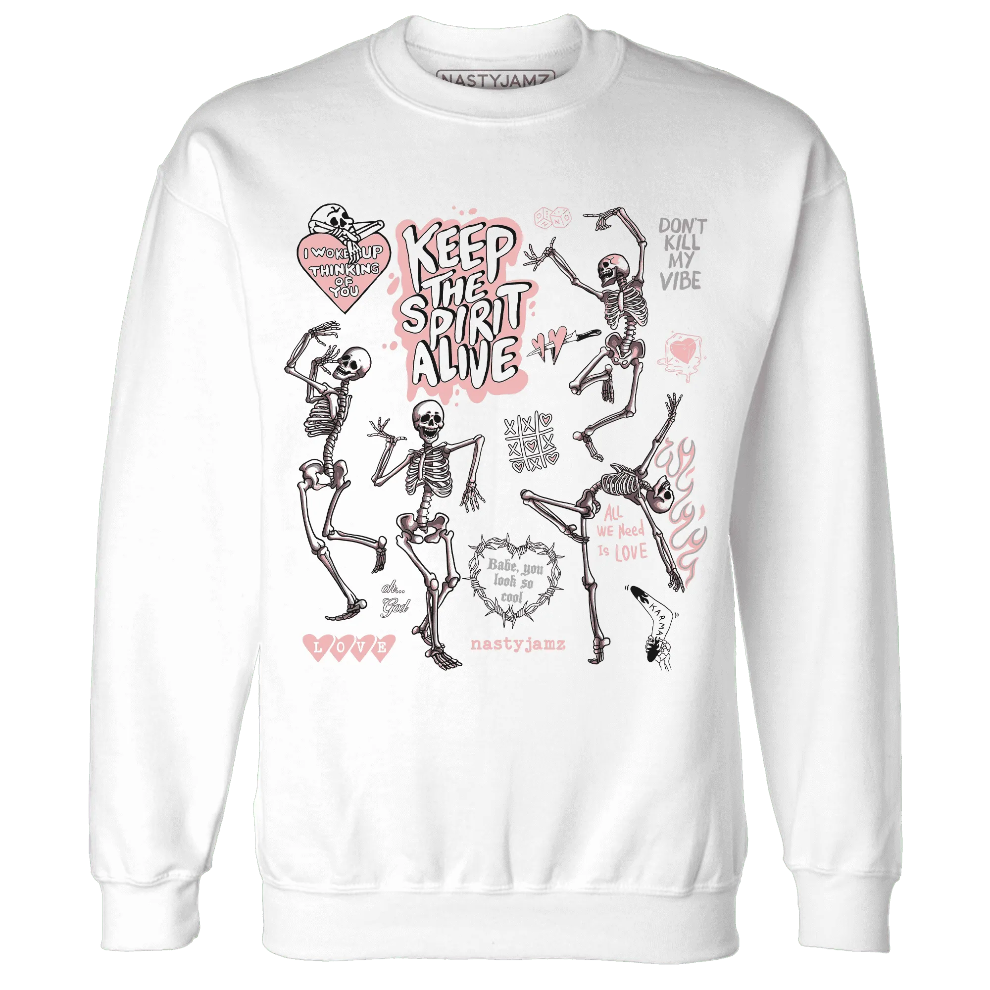 Low-Legend-Pink-11s-NastyJamz-Sweatshirt-Match-Keep-The-Spirit-Alive