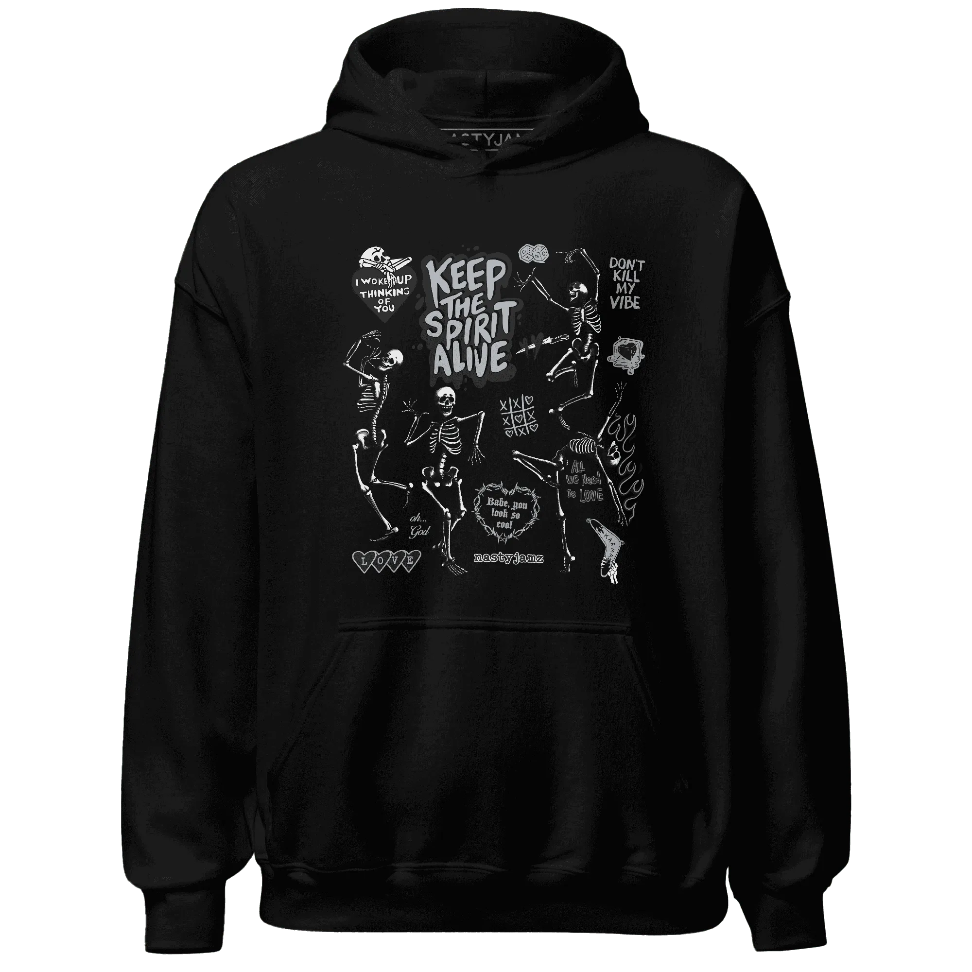 Wolf-Grey-12s-NastyJamz-Hoodie-Match-Keep-The-Spirit-Alive