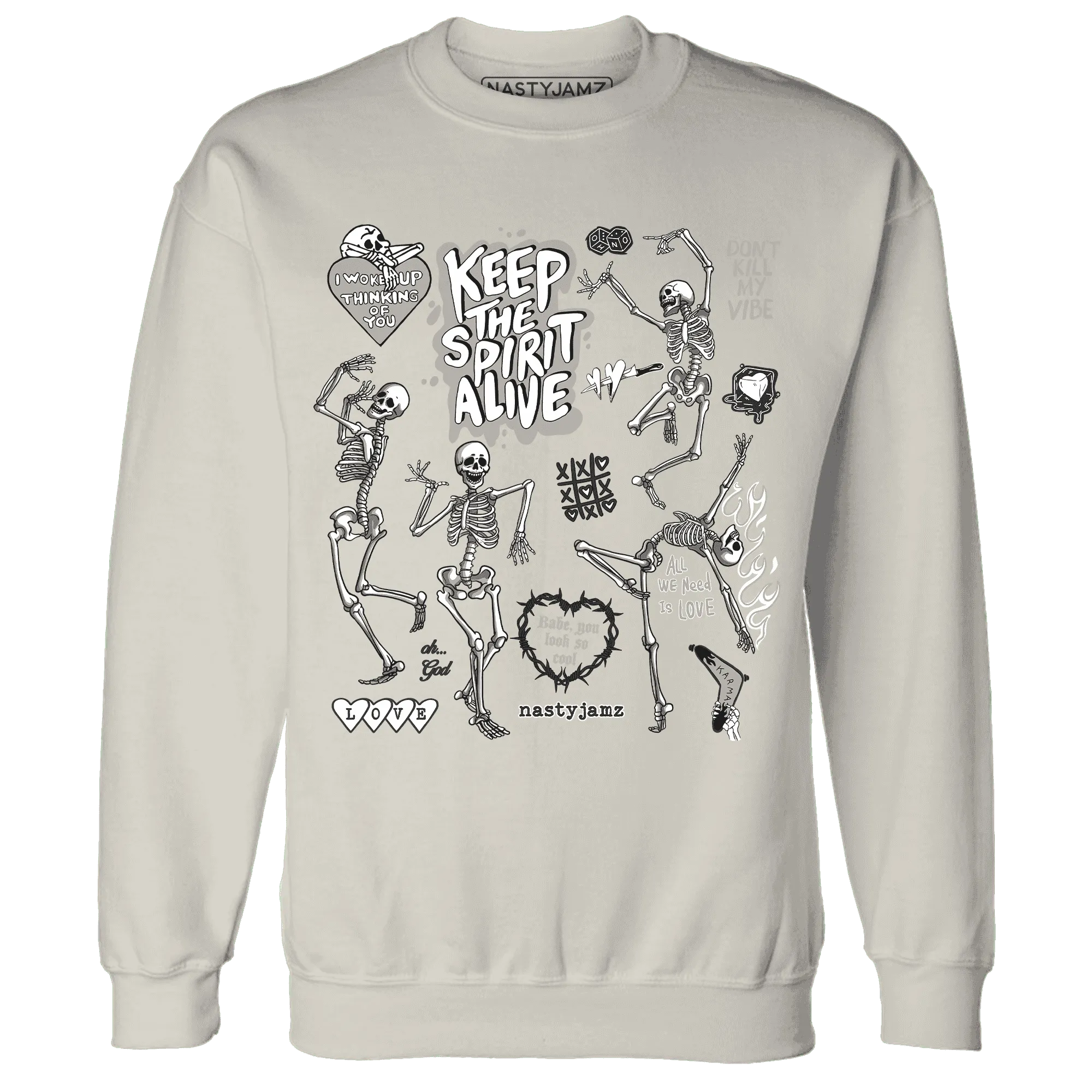 Low-Mocha-1s-NastyJamz-Sweatshirt-Match-Keep-The-Spirit-Alive