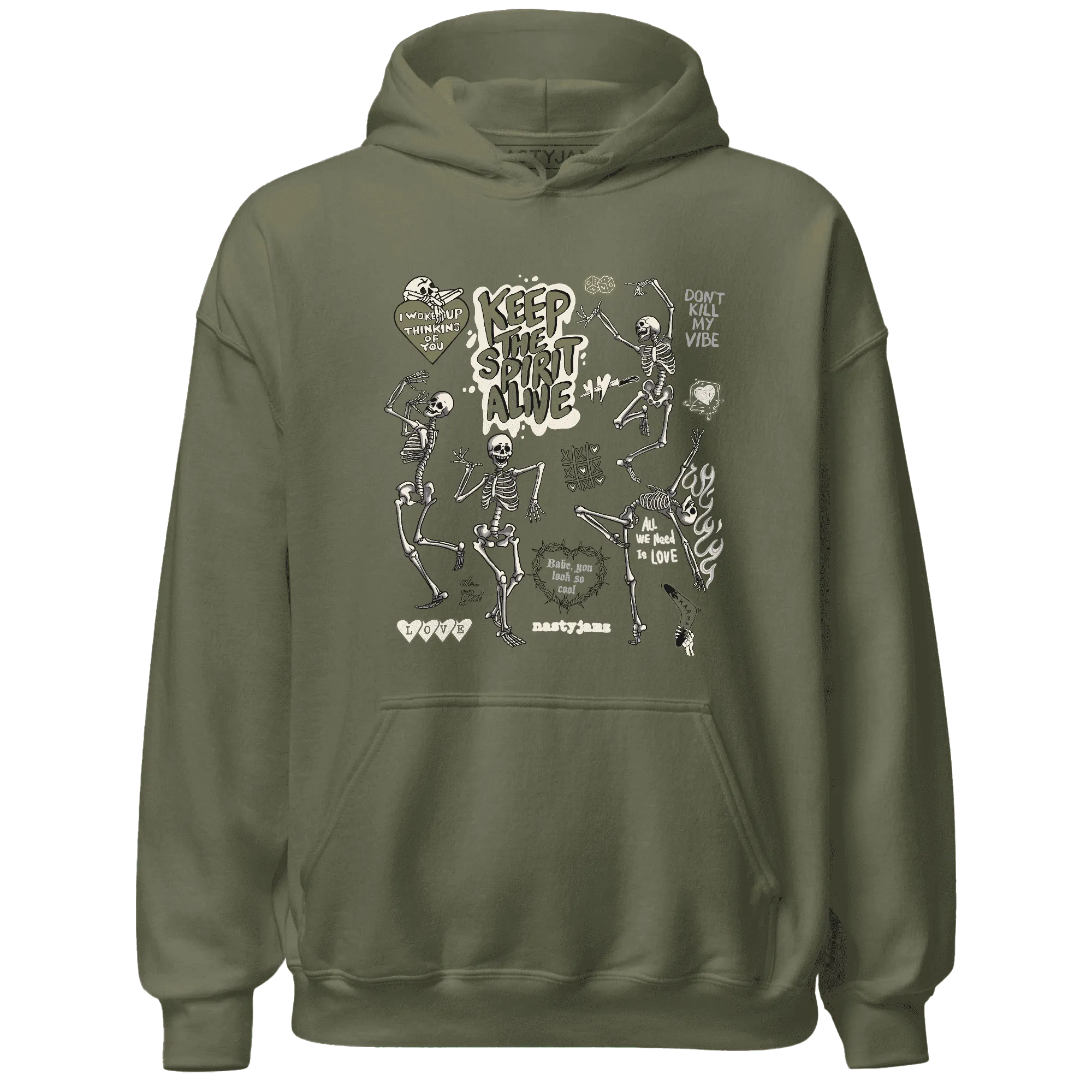 Medium-Olive-1s-NastyJamz-Hoodie-Match-Keep-The-Spirit-Alive