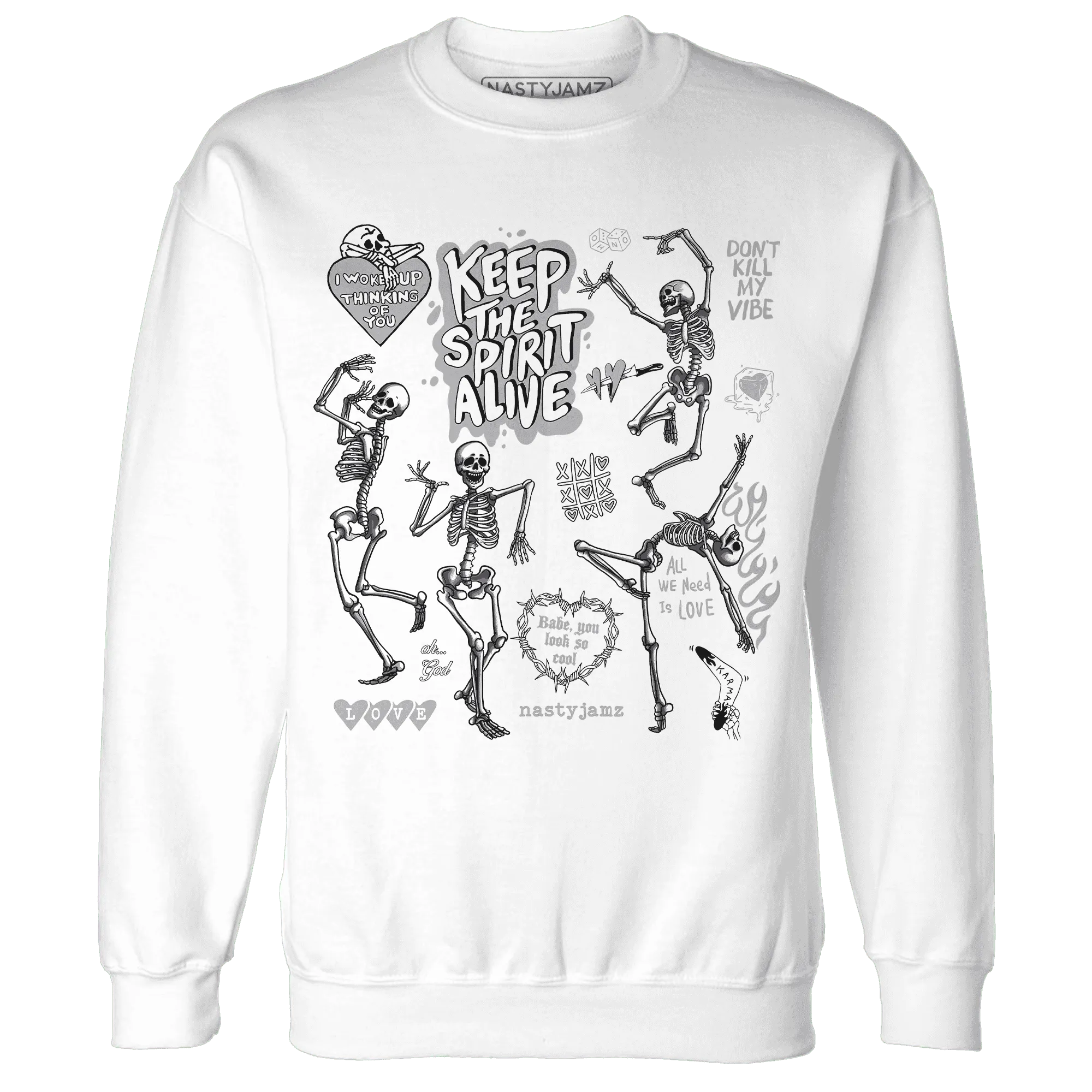Wolf-Grey-1s-NastyJamz-Sweatshirt-Match-Keep-The-Spirit-Alive