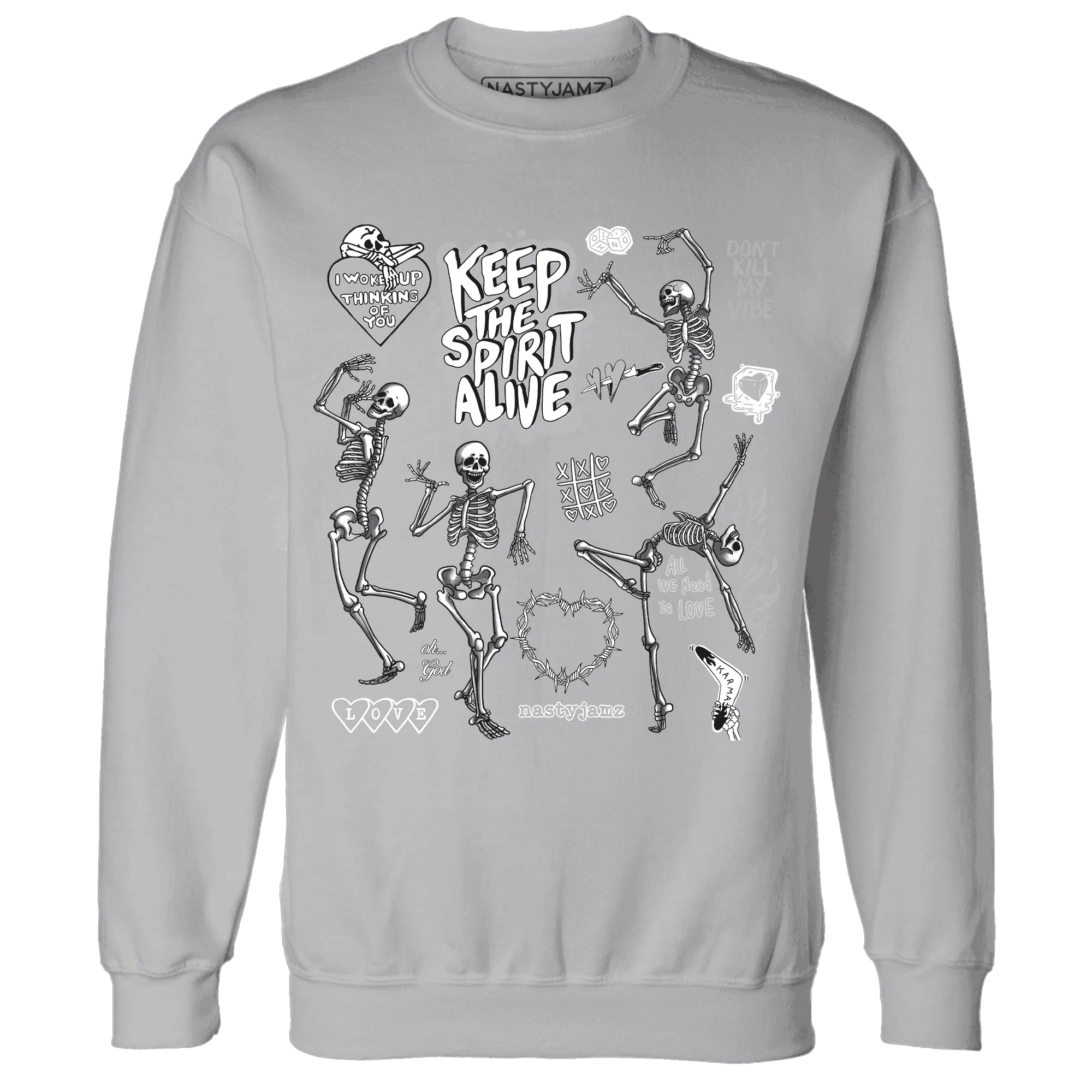 Wolf-Grey-1s-NastyJamz-Sweatshirt-Match-Keep-The-Spirit-Alive