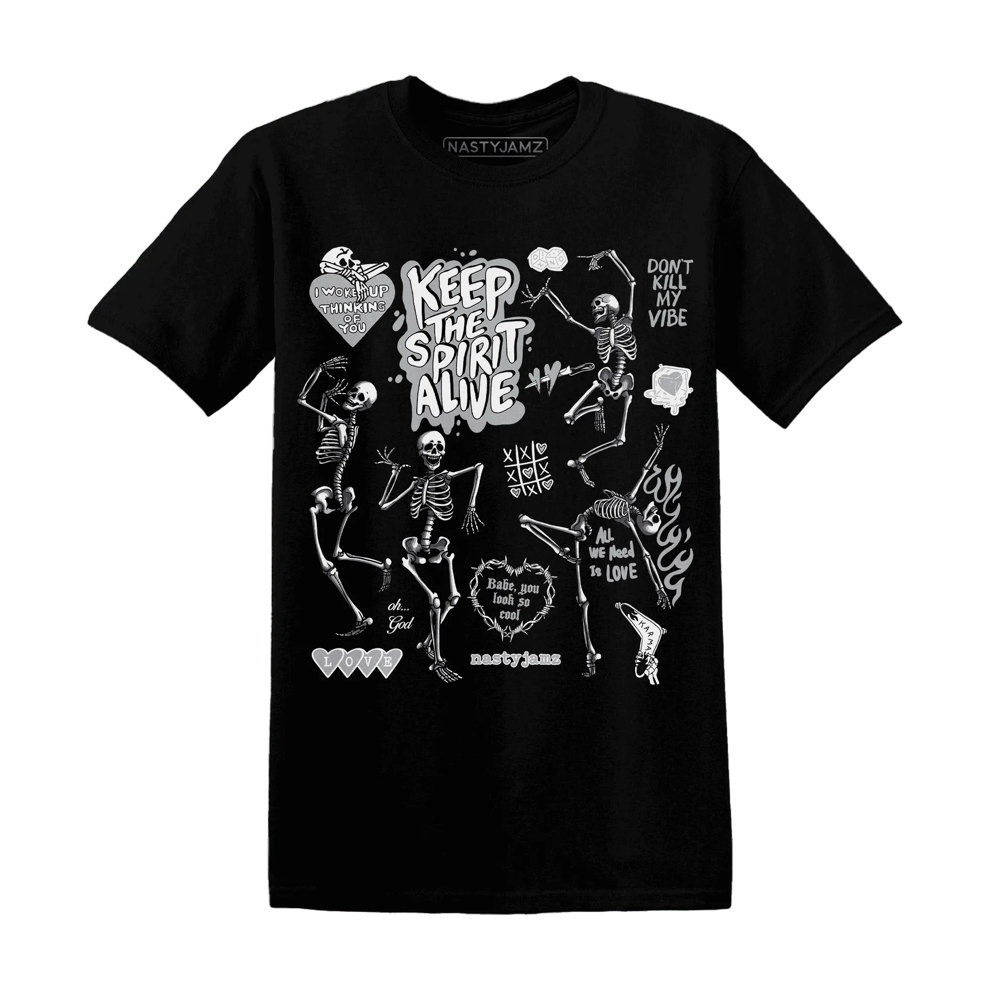 Wolf-Grey-1s-NastyJamz-T-Shirt-Match-Keep-The-Spirit-Alive