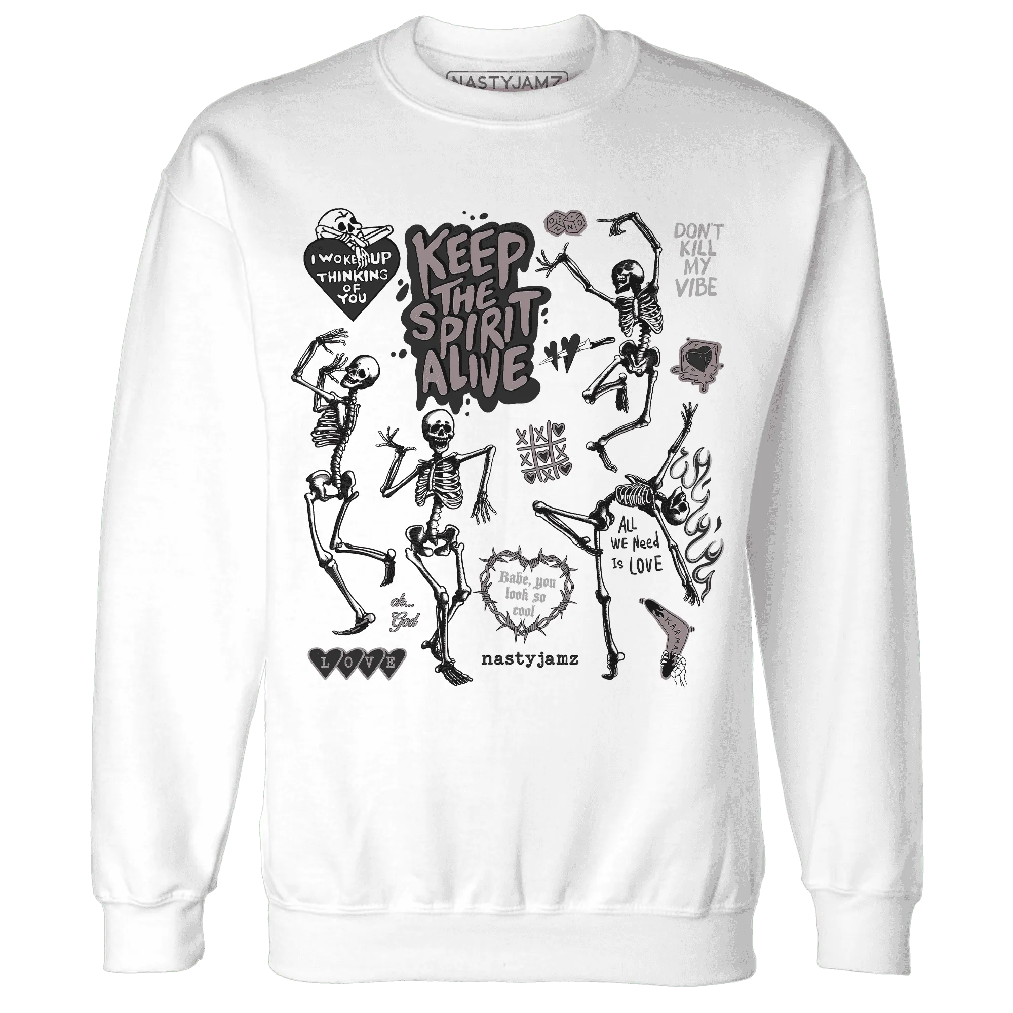 Black-Violet-Ore-3s-NastyJamz-Sweatshirt-Match-Keep-The-Spirit-Alive