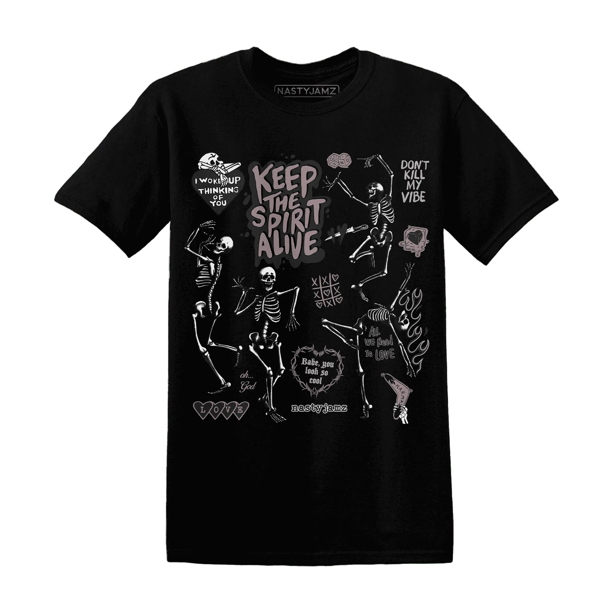Black-Violet-Ore-3s-NastyJamz-T-Shirt-Match-Keep-The-Spirit-Alive