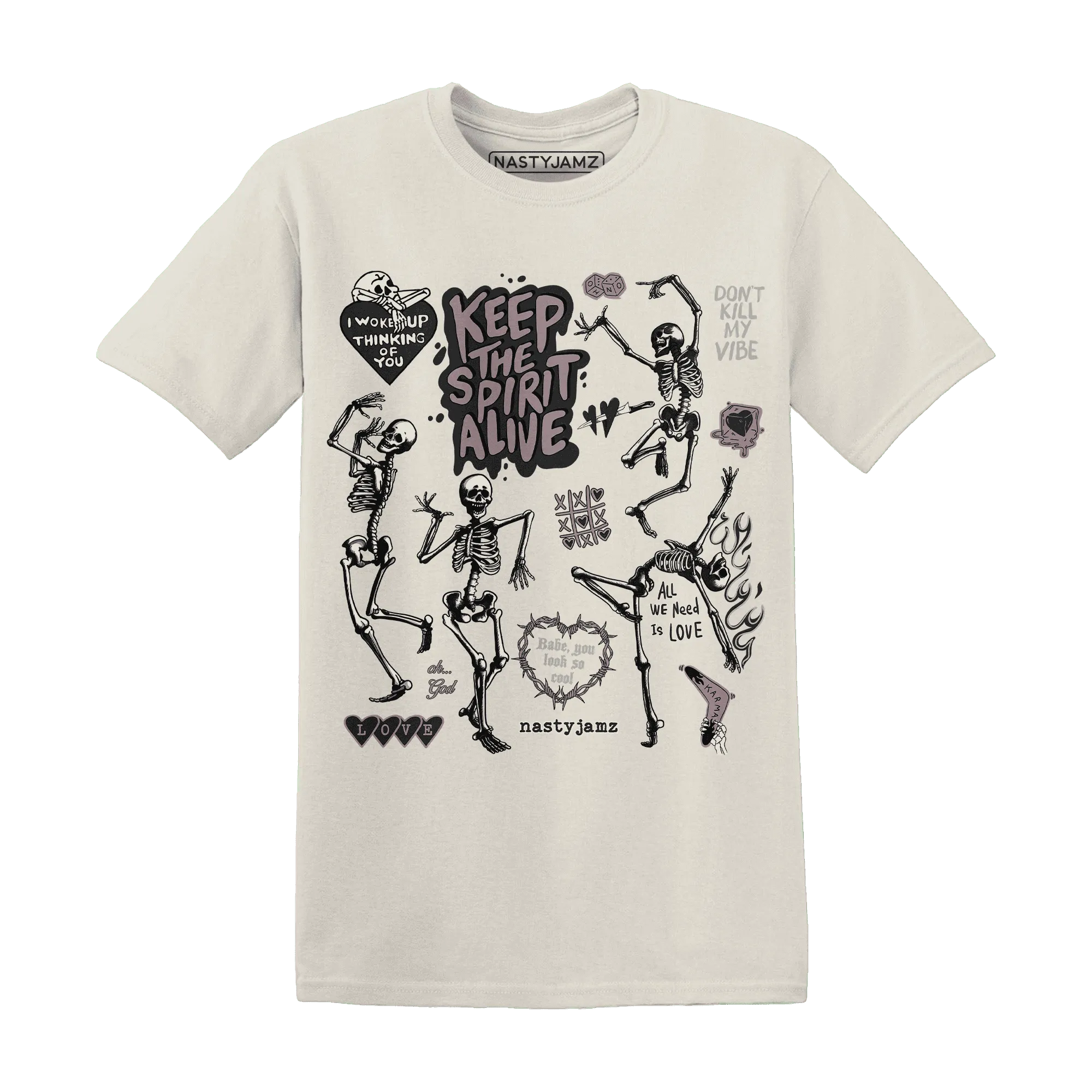 Black-Violet-Ore-3s-NastyJamz-T-Shirt-Match-Keep-The-Spirit-Alive