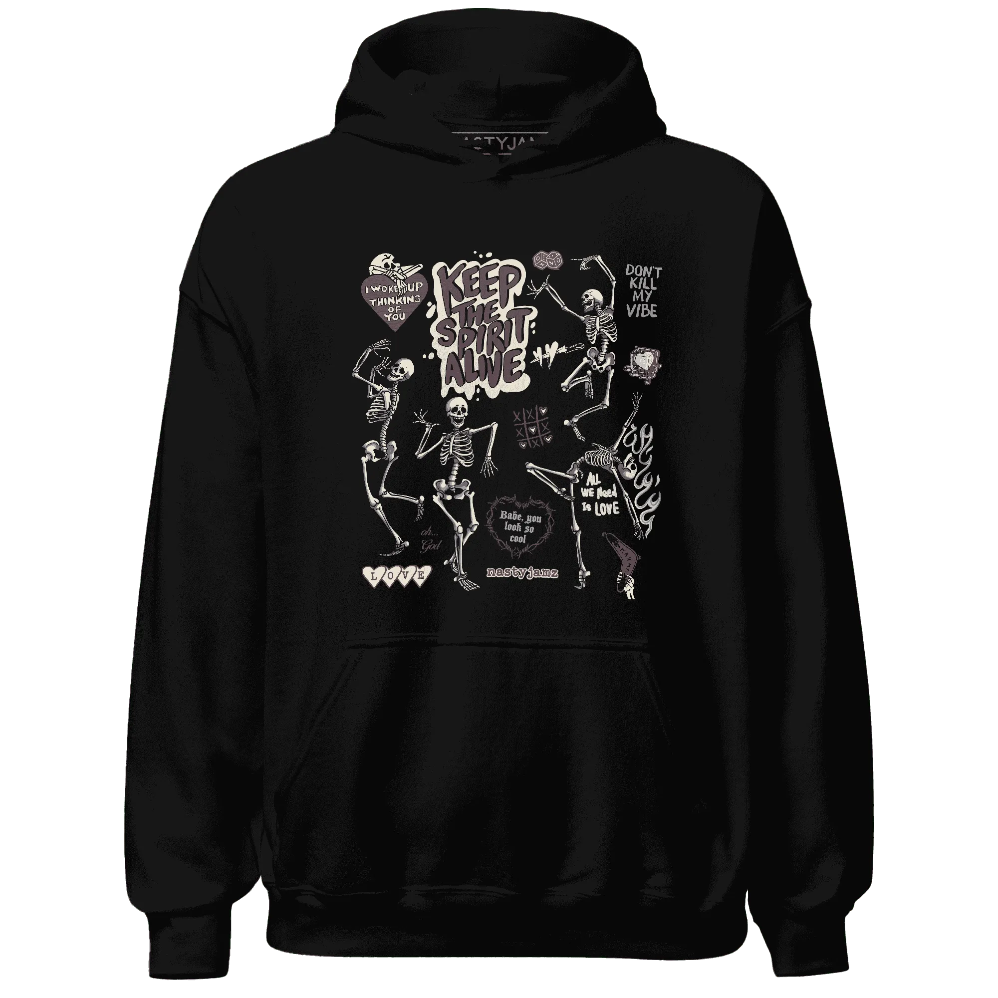 Burgundy-Crush-3s-NastyJamz-Hoodie-Match-Keep-The-Spirit-Alive