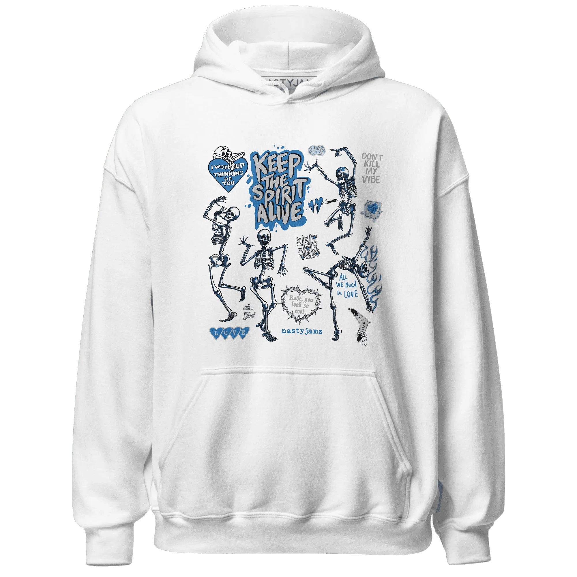 Industrial-Blue-4s-NastyJamz-Hoodie-Match-Keep-The-Spirit-Alive