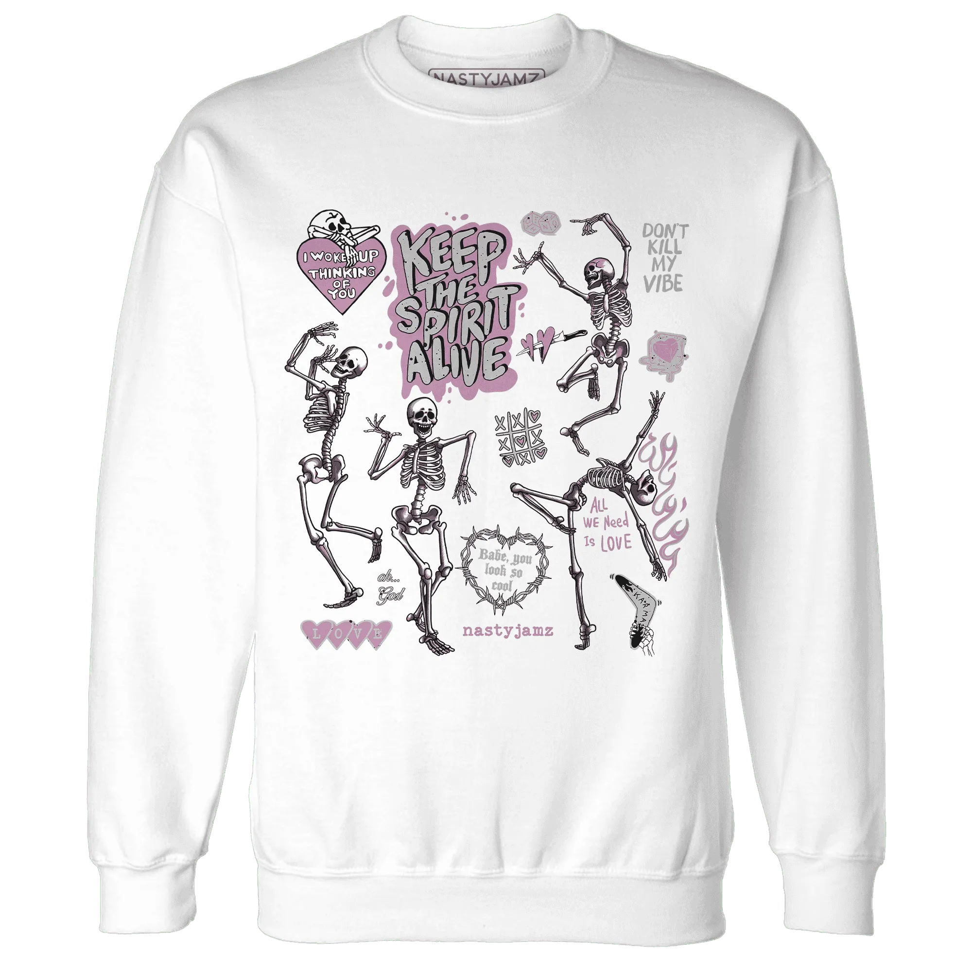 Orchid-Neutral-Grey-Black-White-4s-Sweatshirt-Match-Keep-The-Spirit-Alive