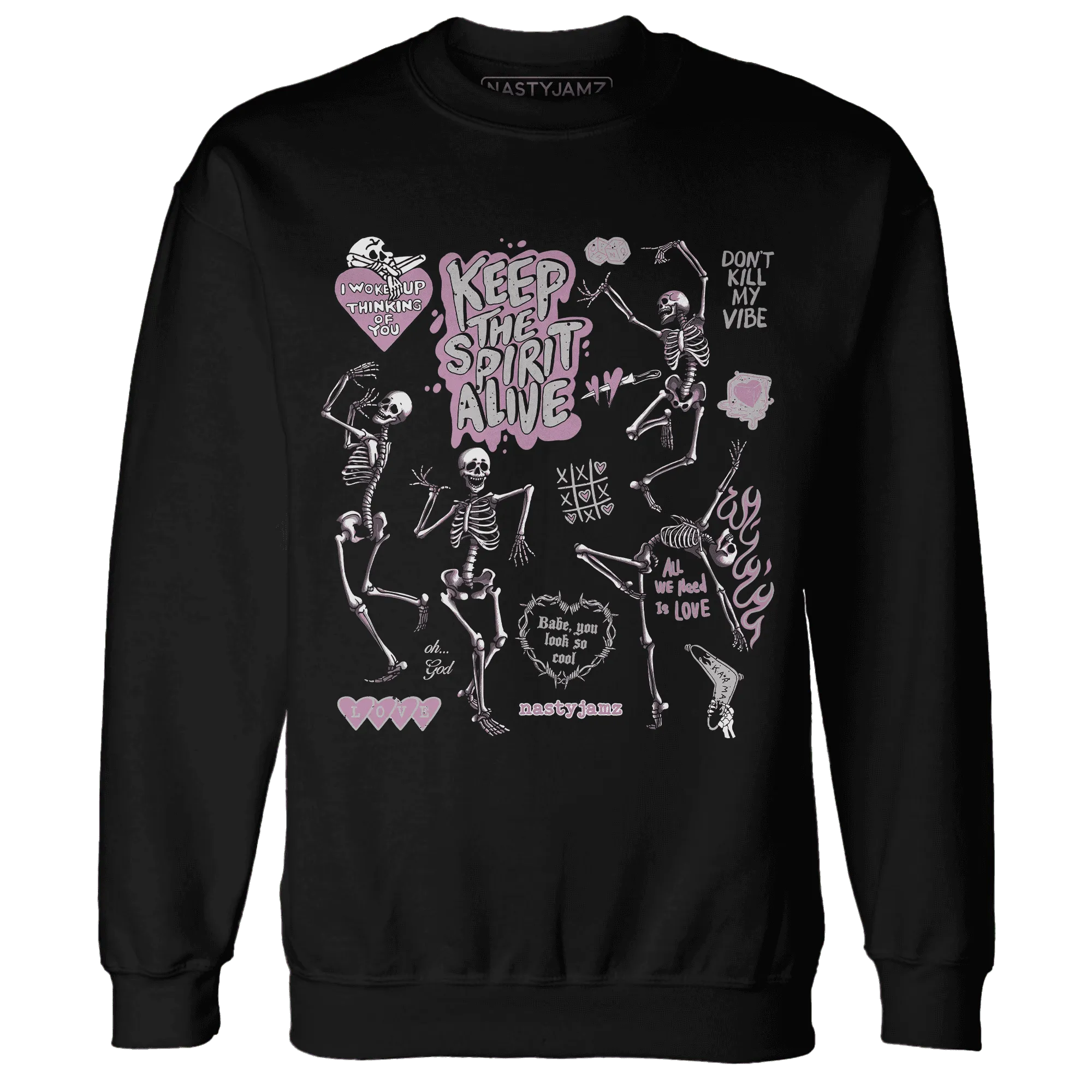Orchid-Neutral-Grey-Black-White-4s-Sweatshirt-Match-Keep-The-Spirit-Alive